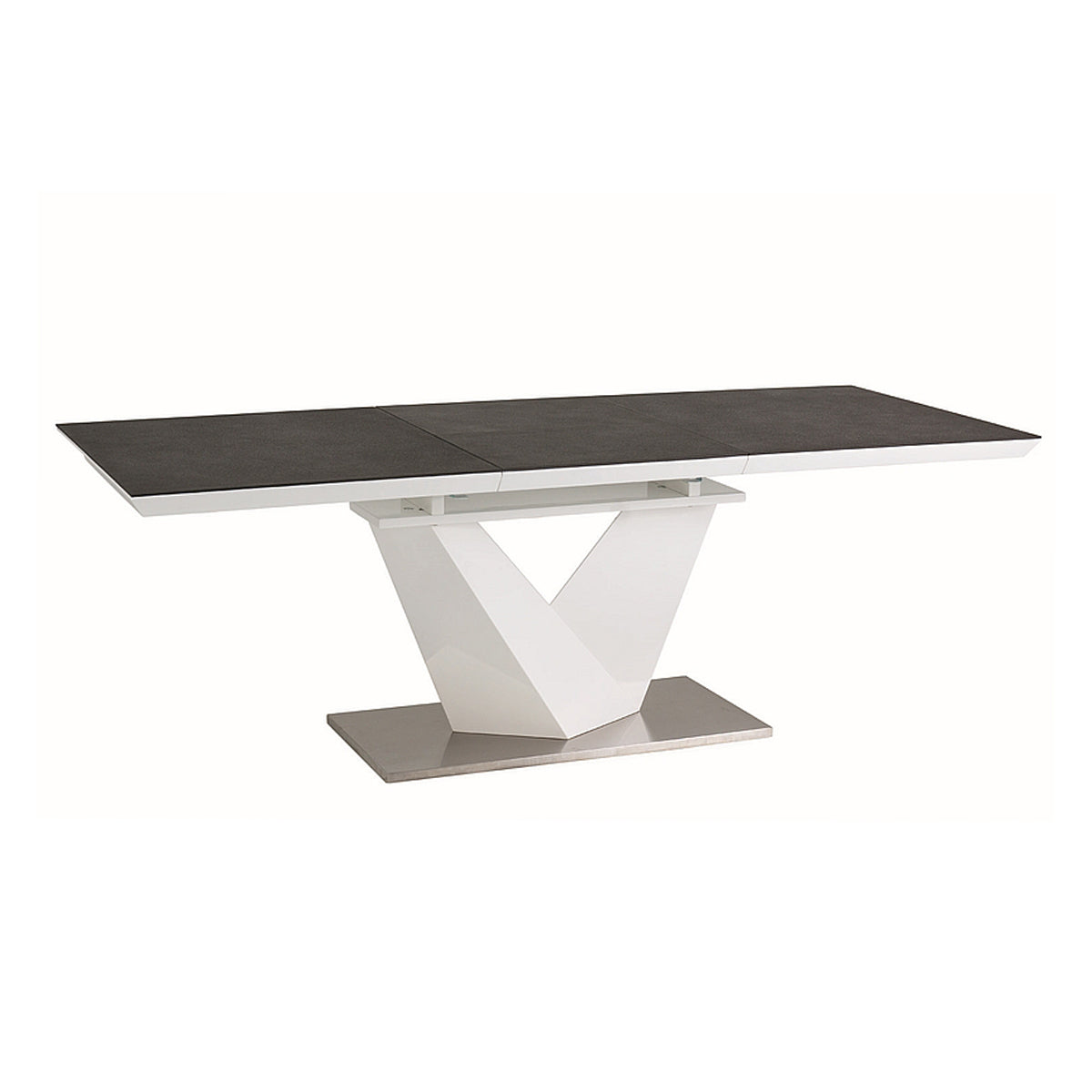 Blagovaonski stol Alaras II, Materijal: Kaljeno staklo, MDF