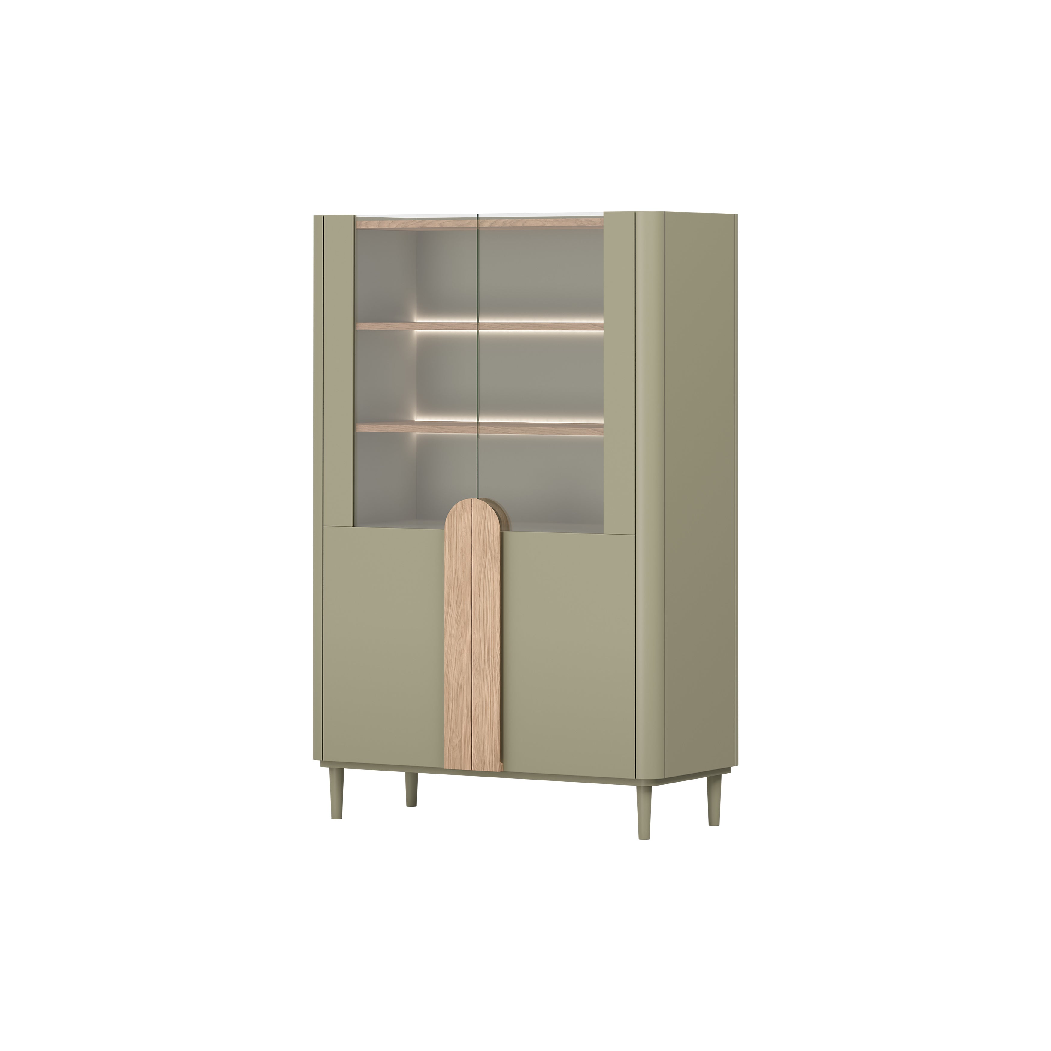 Vitrina Amilio 100x48cm, Materijal: MDF