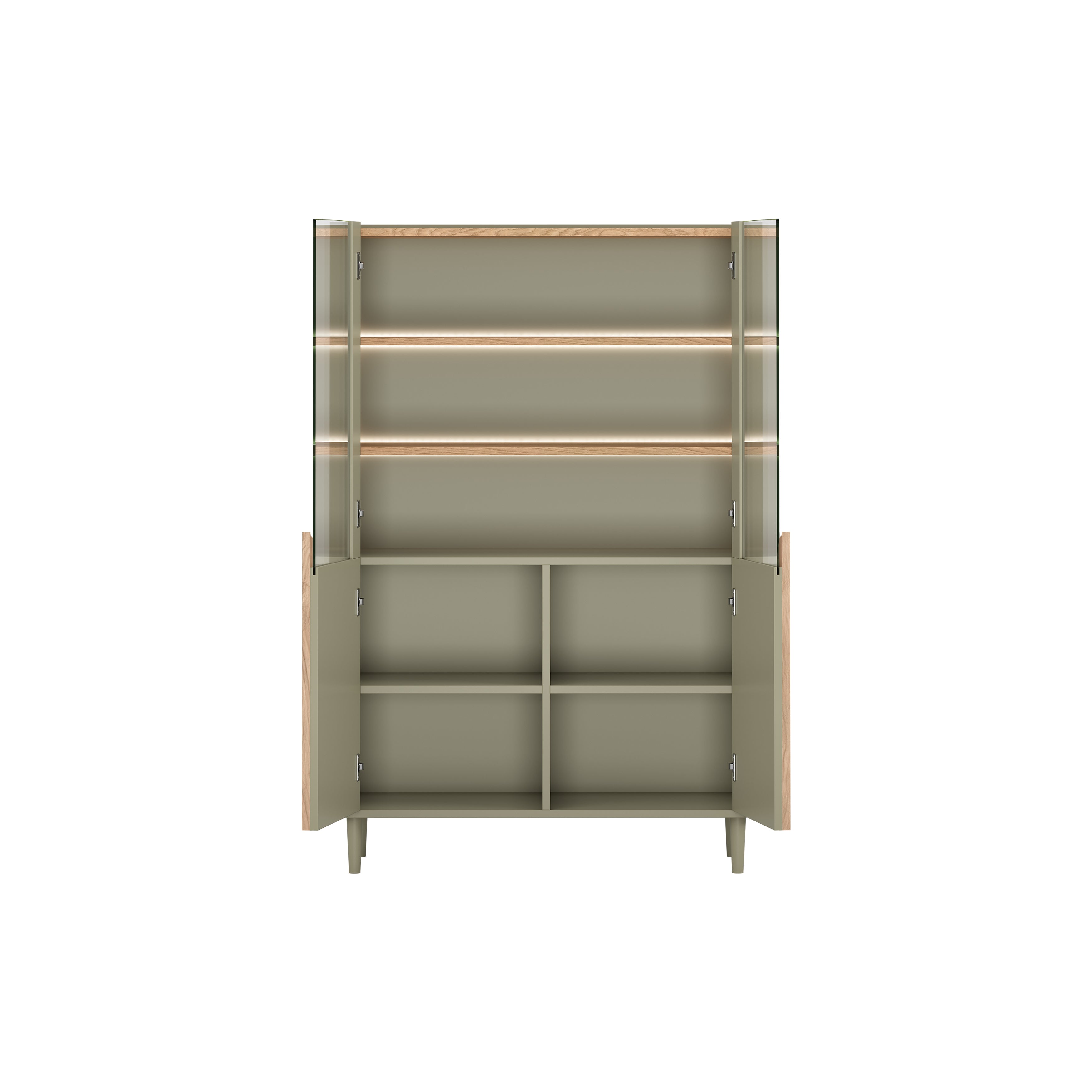 Vitrina Amilio 100x48cm, Materijal: MDF