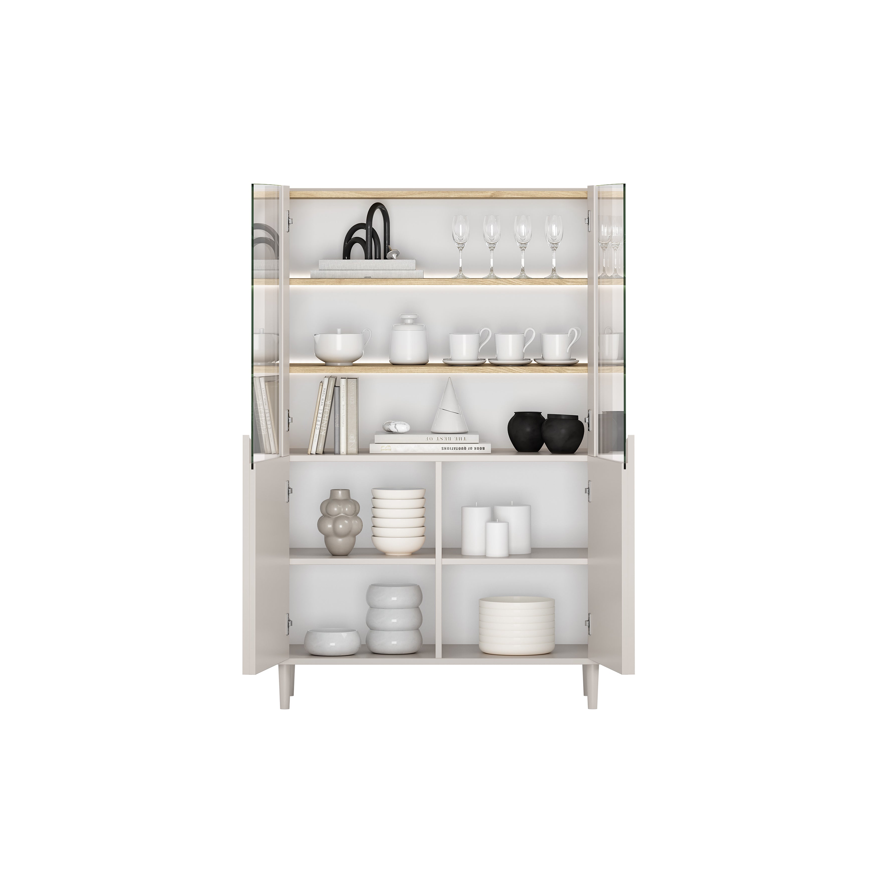 Vitrina Amilio 100x48cm, Materijal: MDF