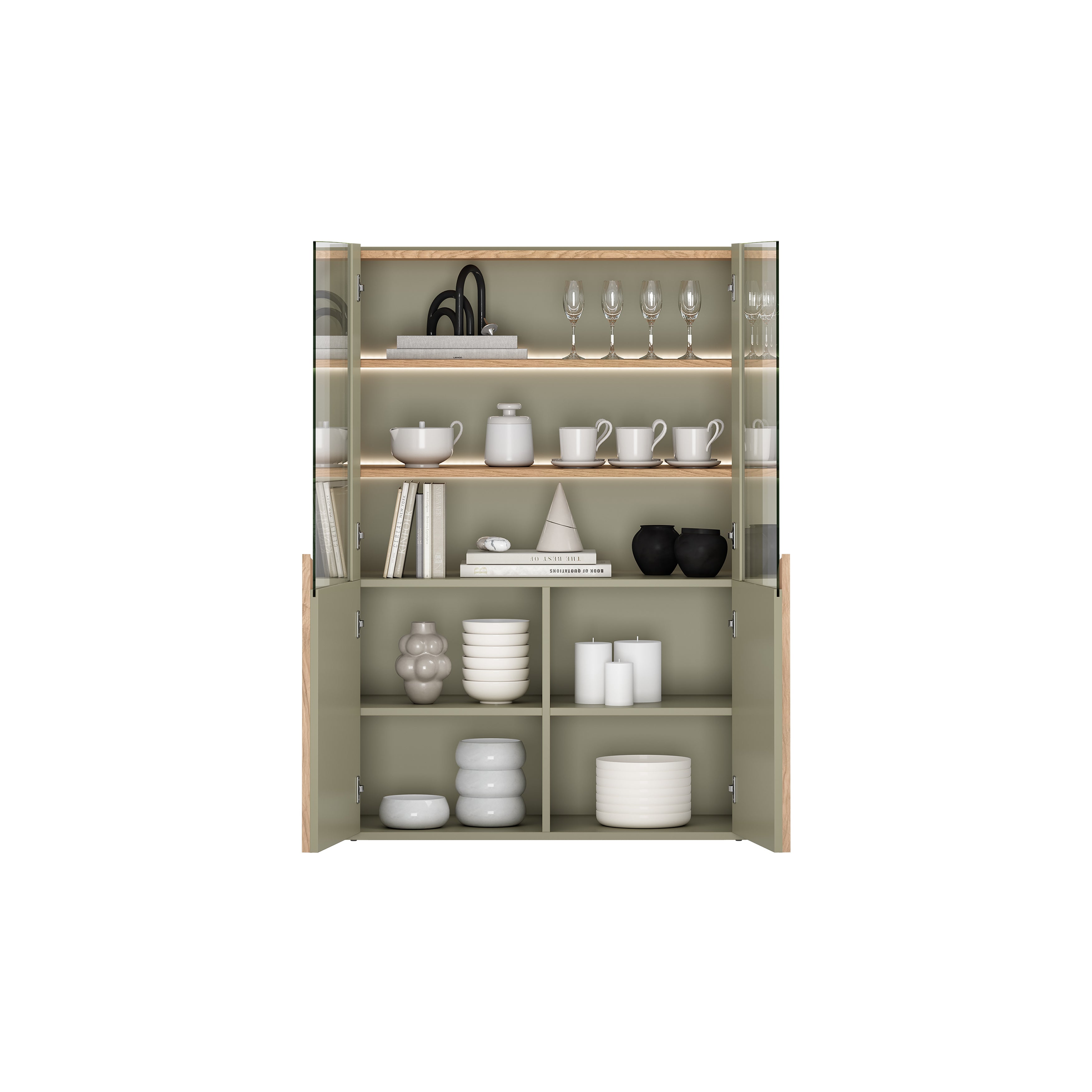 Vitrina Amilio 100x48cm, Materijal: MDF