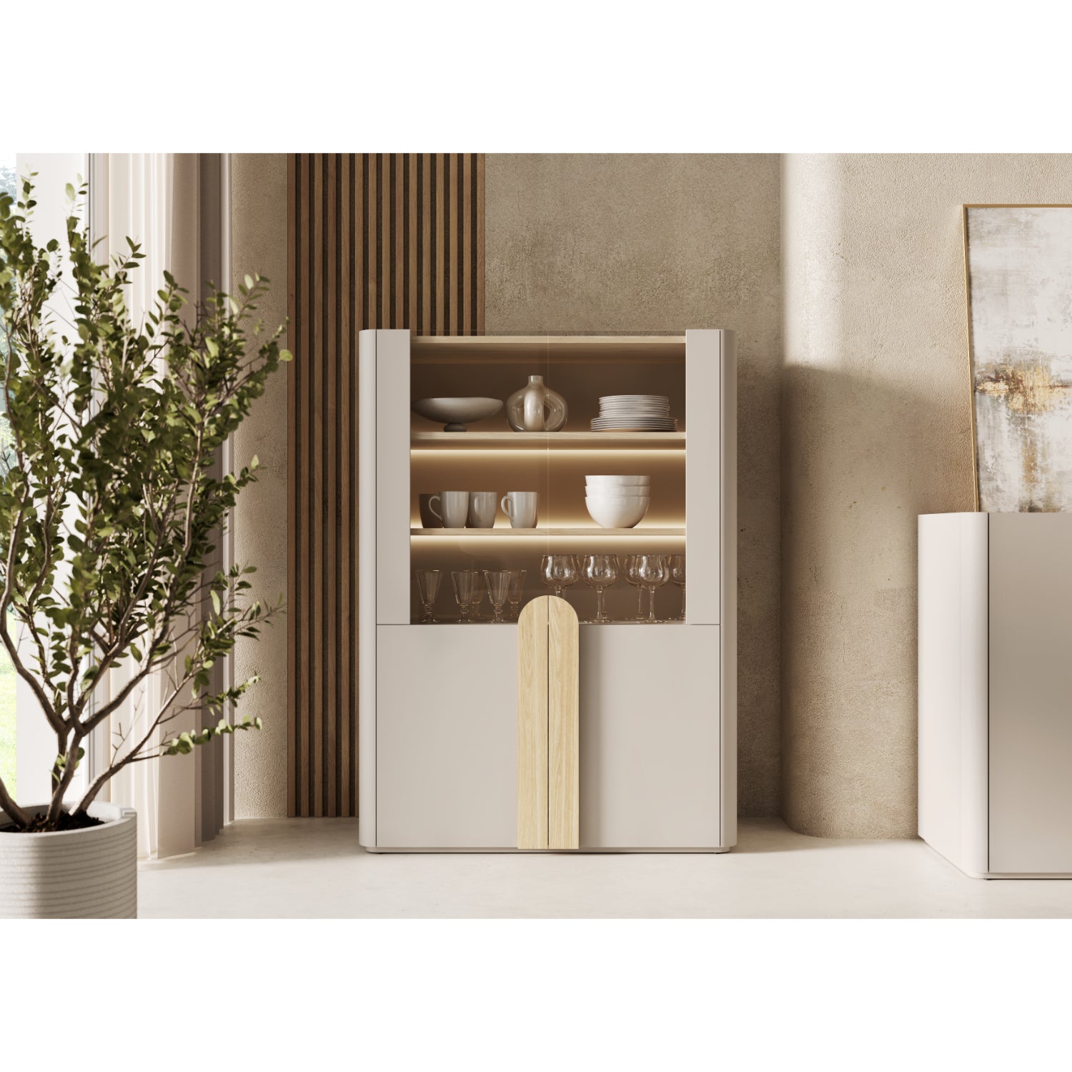 Vitrina Amilio 100x48cm, Materijal: MDF