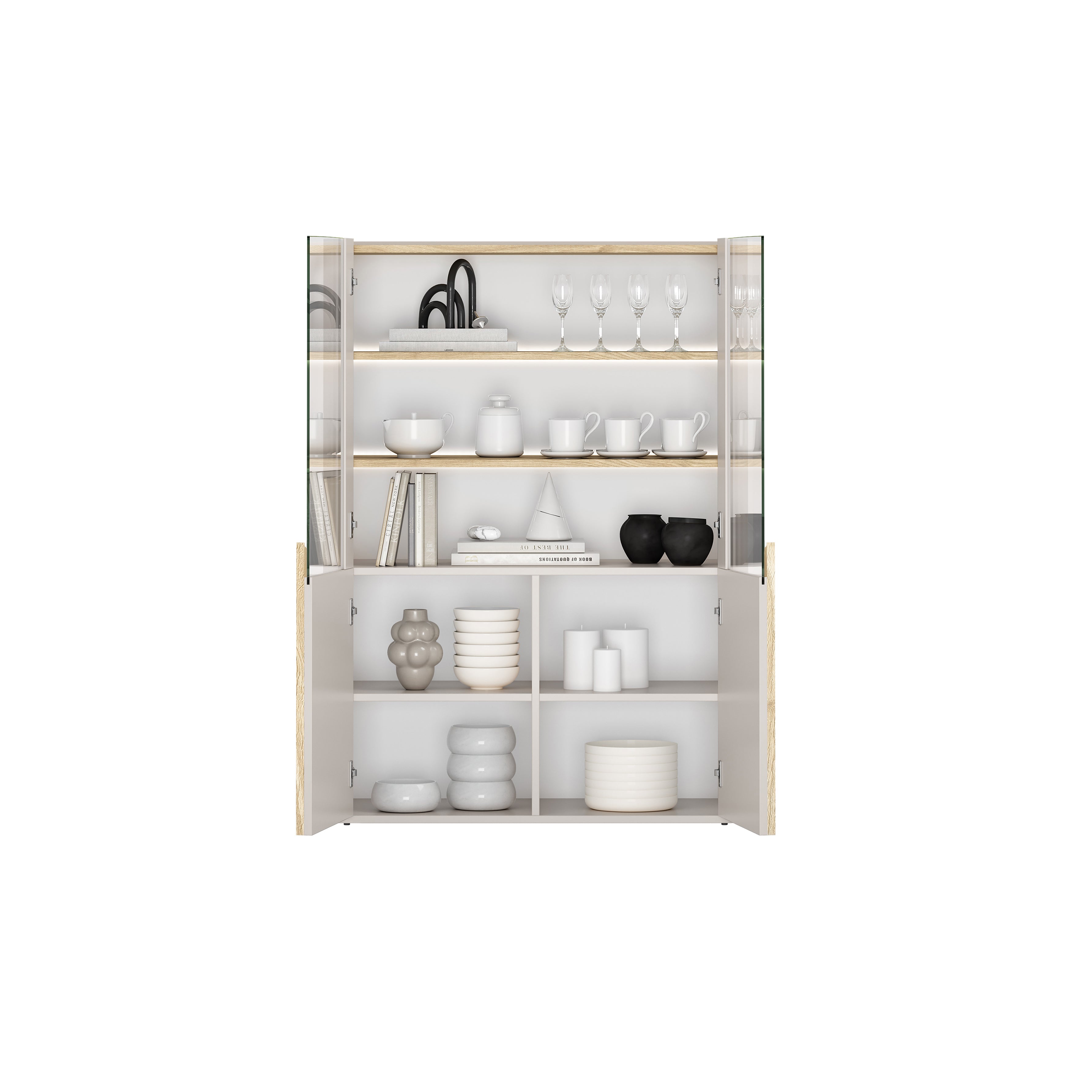 Vitrina Amilio 100x48cm, Materijal: MDF