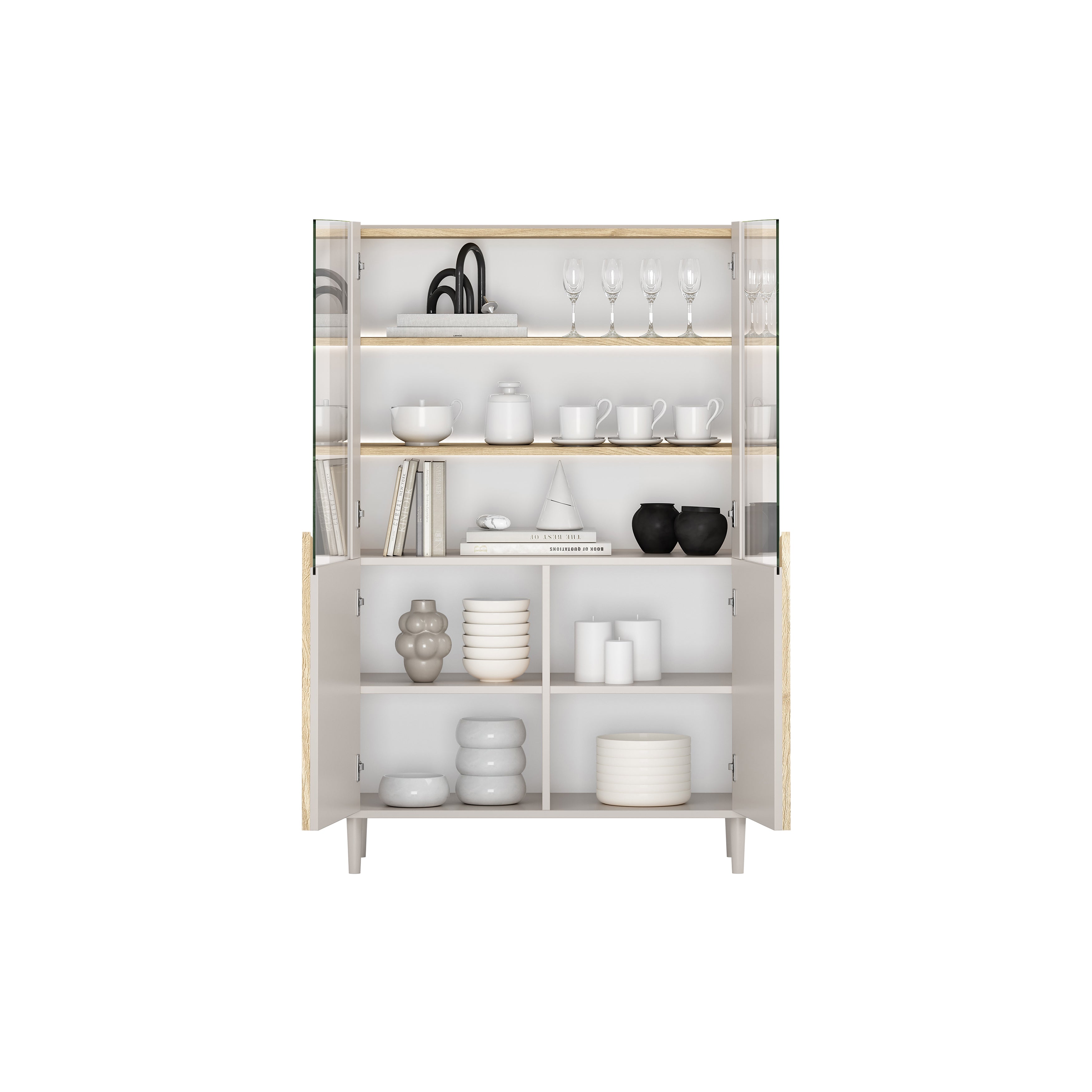 Vitrina Amilio 100x48cm, Materijal: MDF