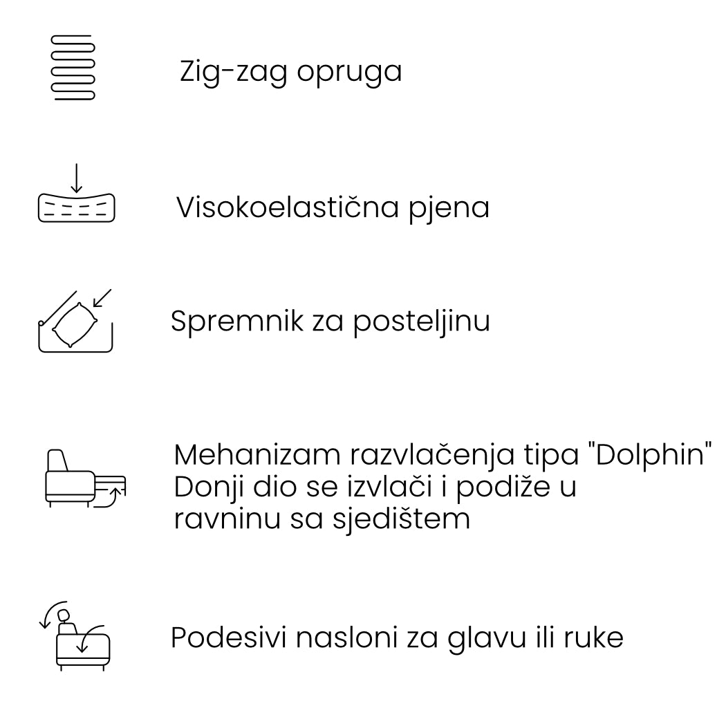 Kutna garnitura Bluvel II 285x207cm, Materijal: Mogućnost izbora