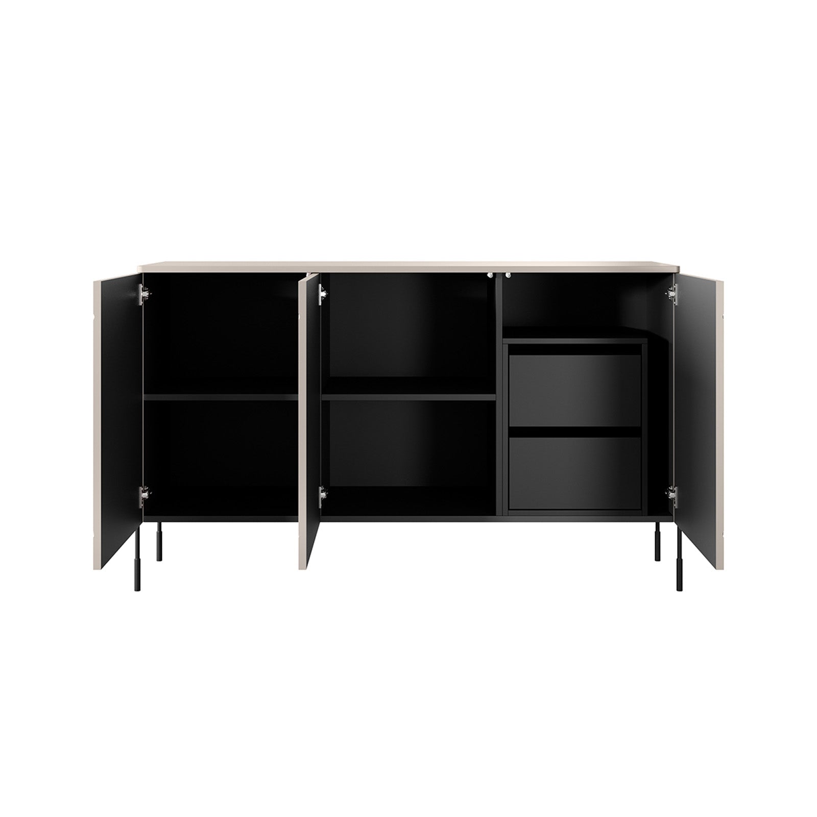 Komoda Sonatia 150cm, 3 vrata i 2 ladice, Materijal: MDF
