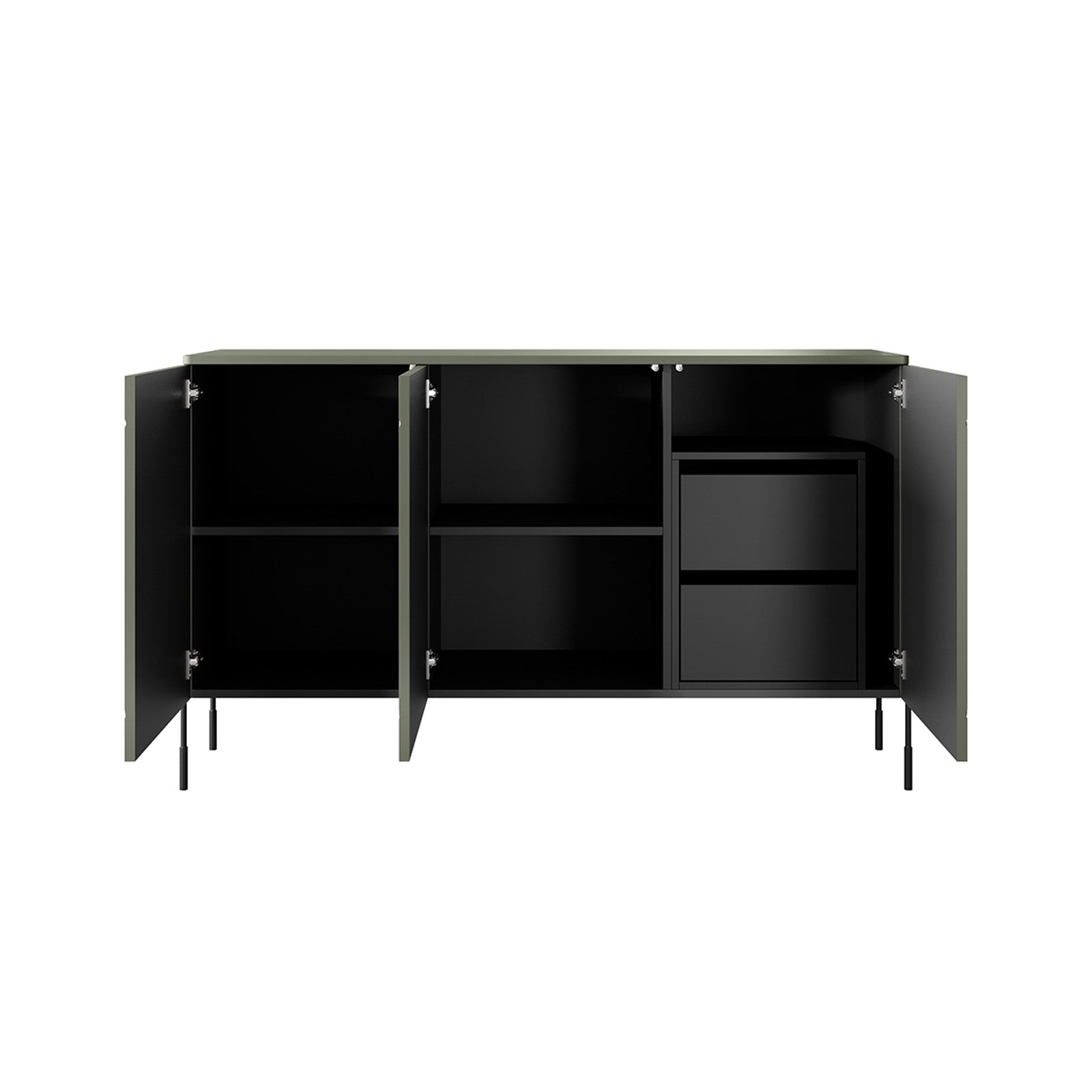 Komoda Sonatia 150cm, 3 vrata i 2 ladice, Materijal: MDF