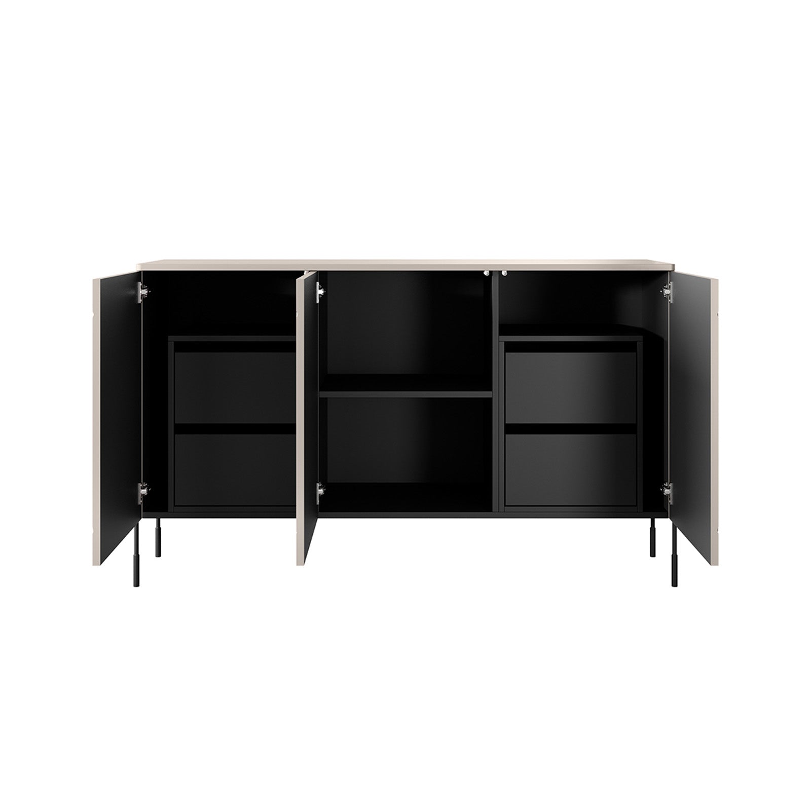 Komoda Sonatia 150cm, 3 vrata i 4 ladice, Materijal: MDF