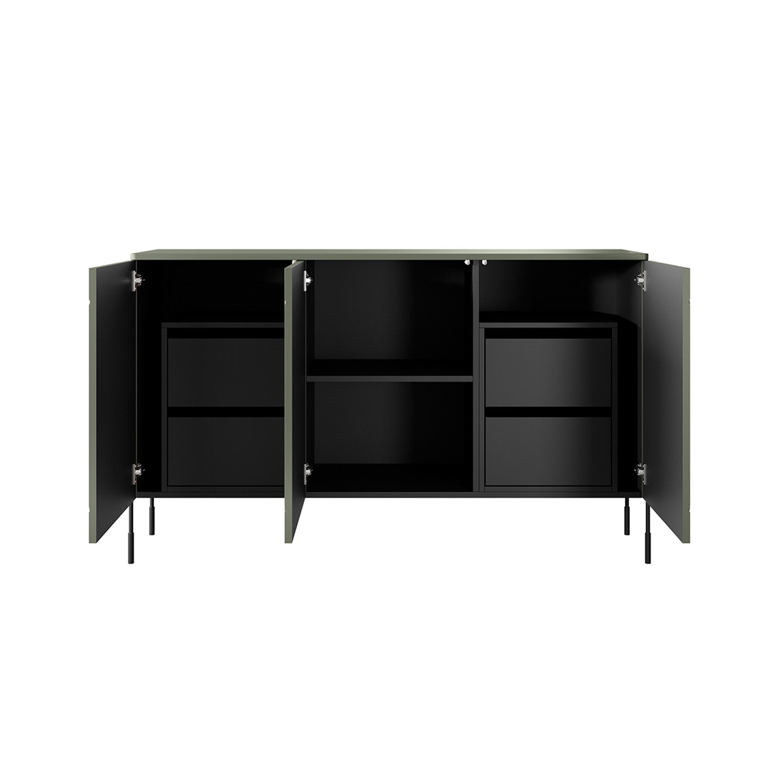 Komoda Sonatia 150cm, 3 vrata i 4 ladice, Materijal: MDF