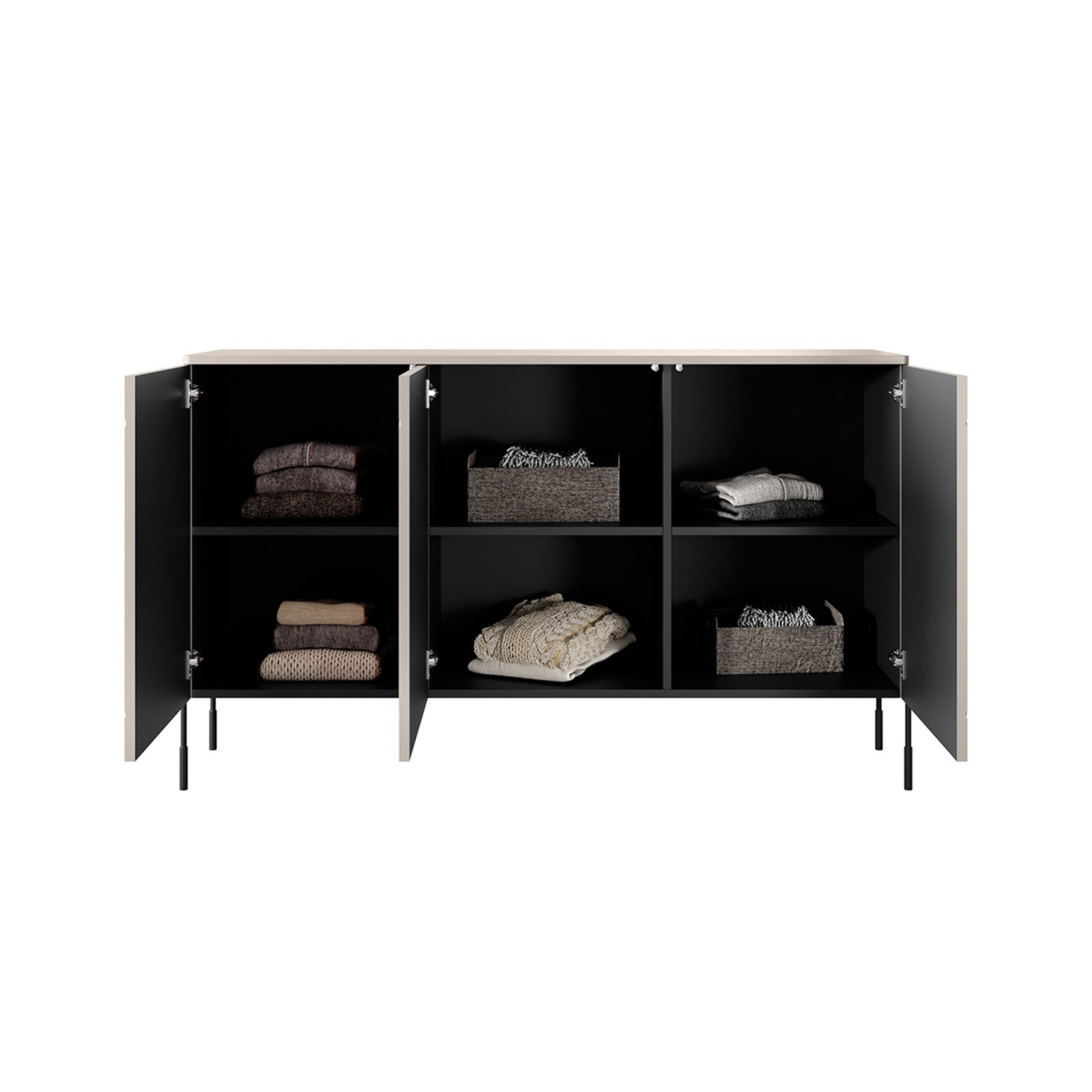 Komoda Sonatia 150cm, 3 vrata, Materijal: MDF