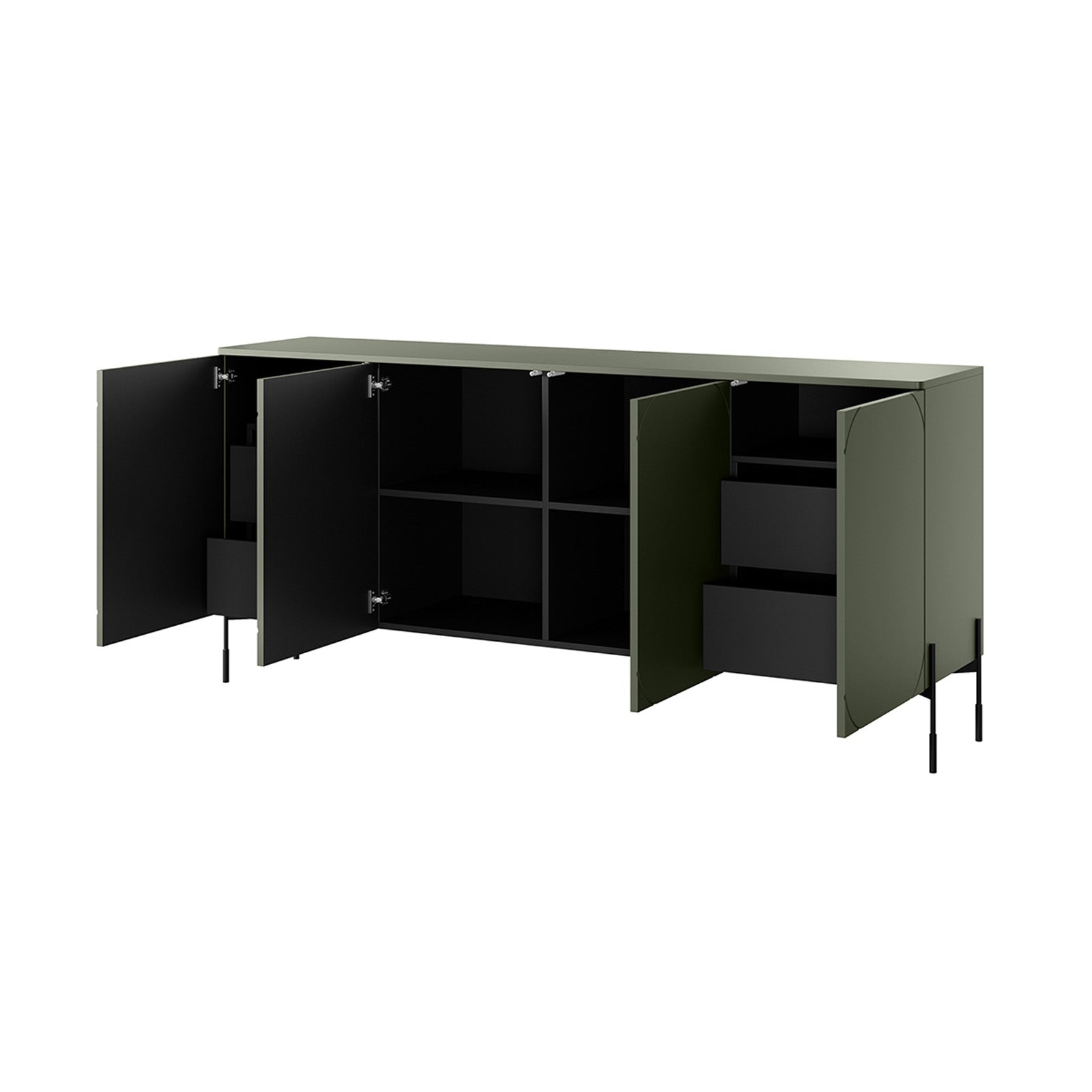 Komoda Sonatia 200cm, 4 vrata i 4 ladice, Materijal: MDF