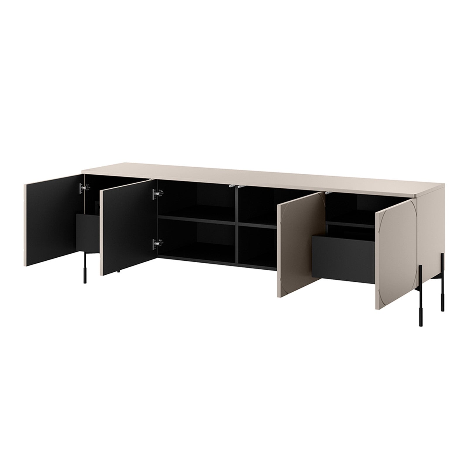 Komoda Sonatia 200cm, 4 vrata i 2 ladice, Materijal: MDF