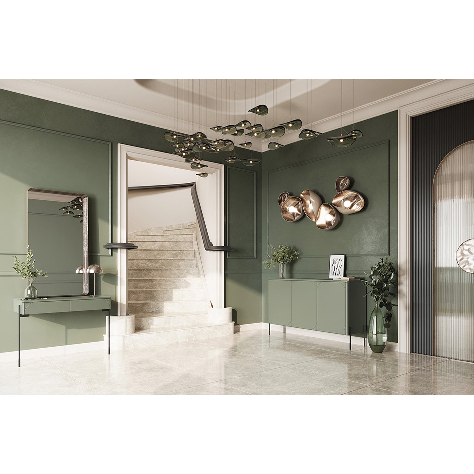 Pomoćni stolić Sonatia 104cm, 2 ladice, Materijal: MDF