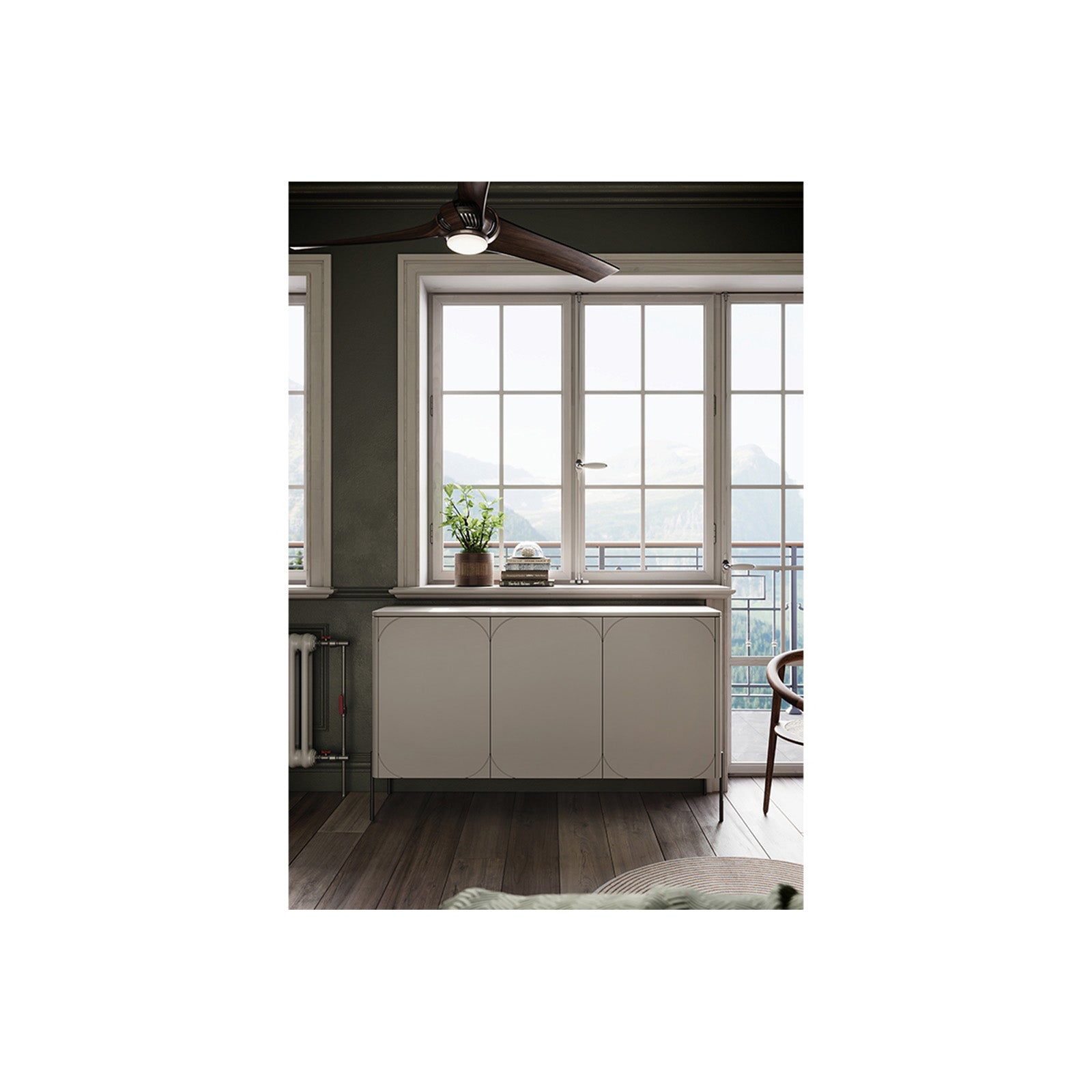 Komoda Sonatia 150cm, 3 vrata i 2 ladice, Materijal: MDF