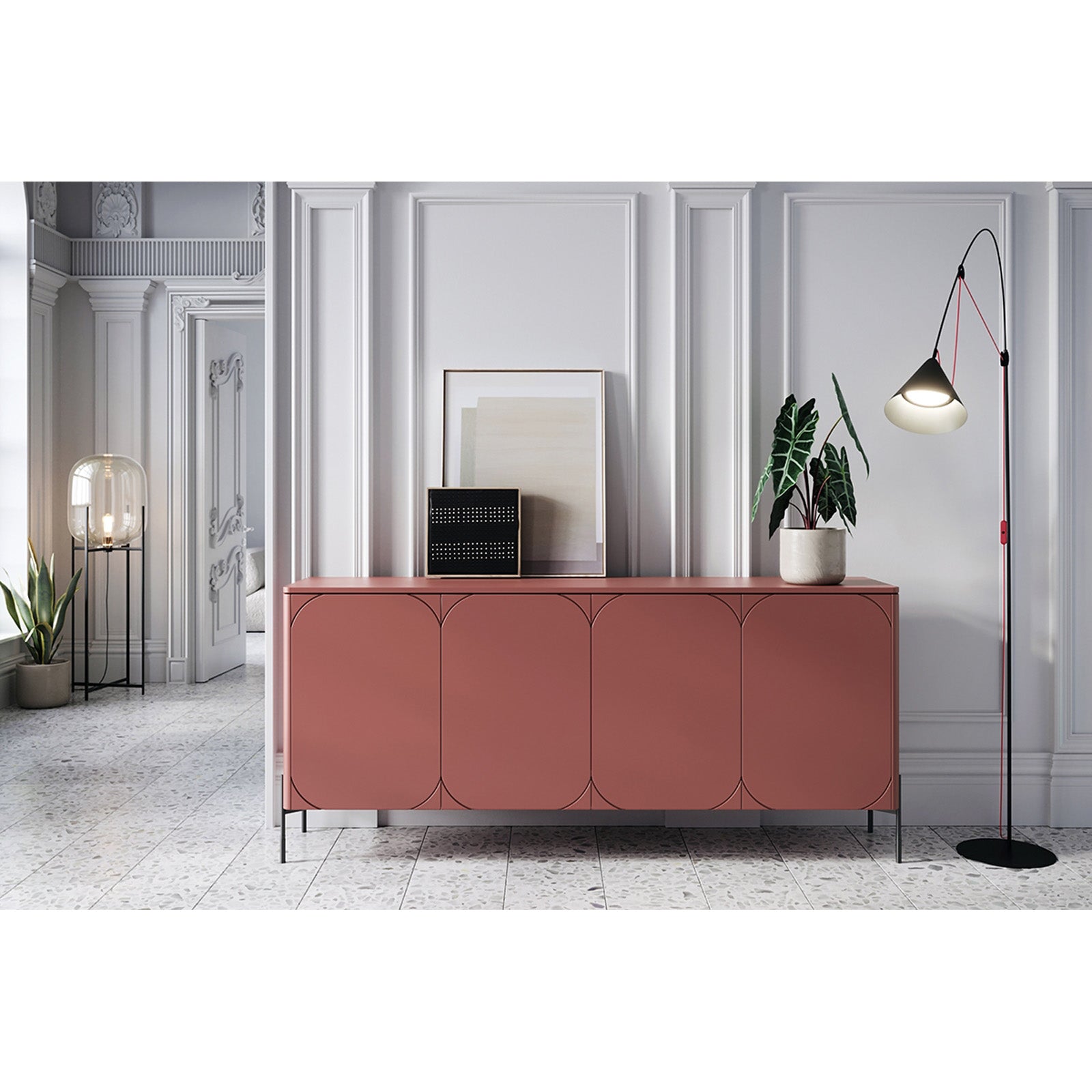 Komoda Sonatia 200cm, 4 vrata, Materijal: MDF