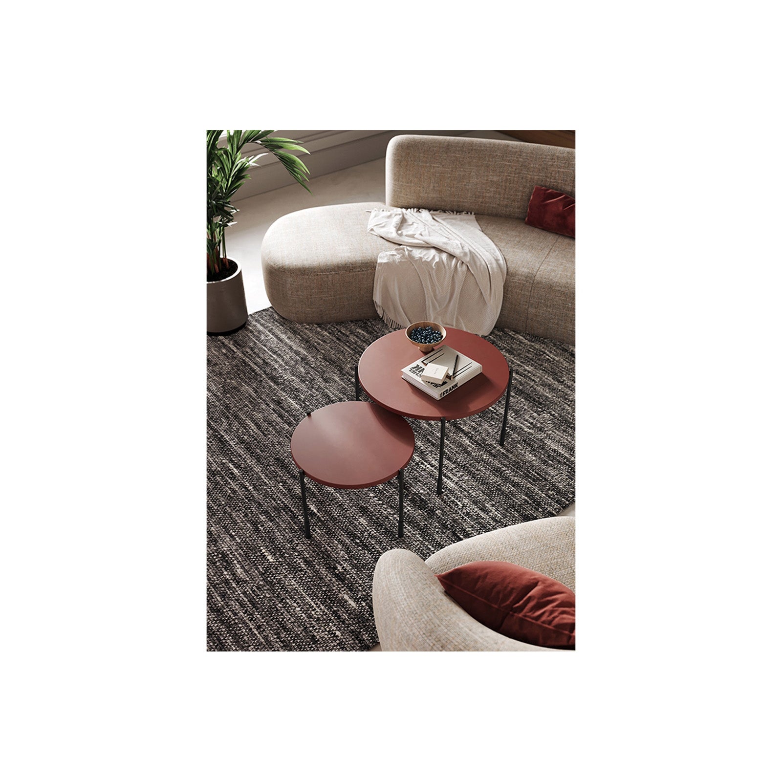 Klub stolić Sonatia okrugli 60cm, Materijal: MDF