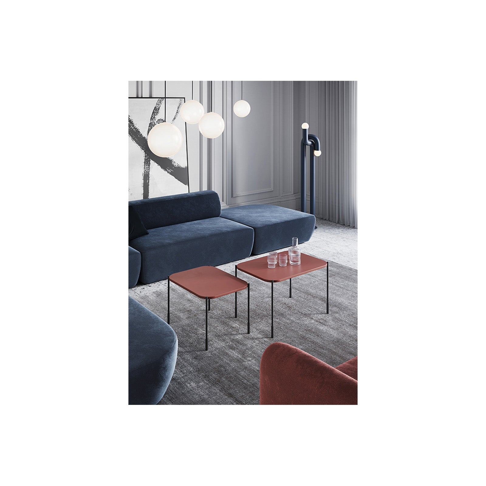 Klub stolić Sonatia 60cm, Materijal: MDF