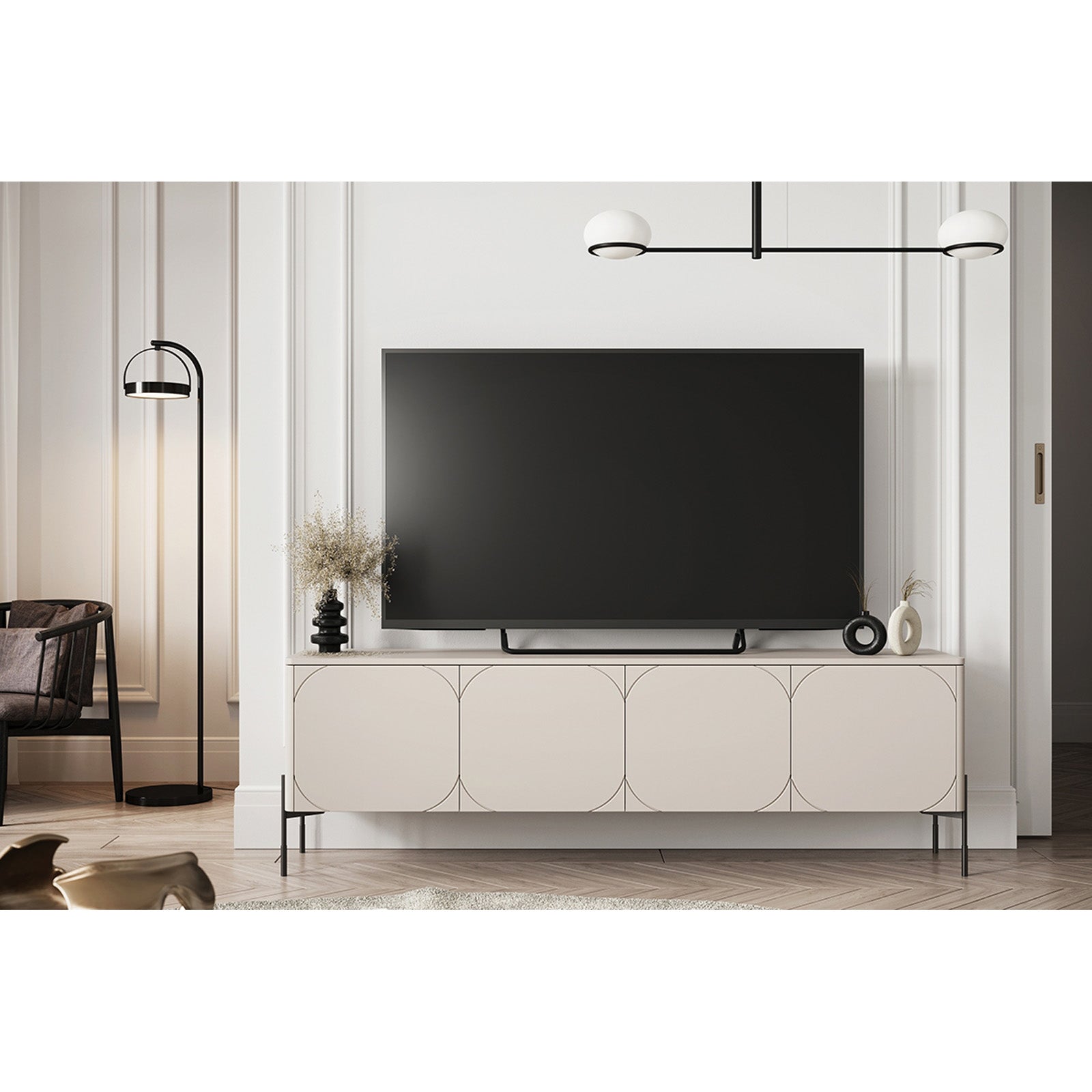 Komoda Sonatia 200cm, 4 vrata i 2 ladice, Materijal: MDF
