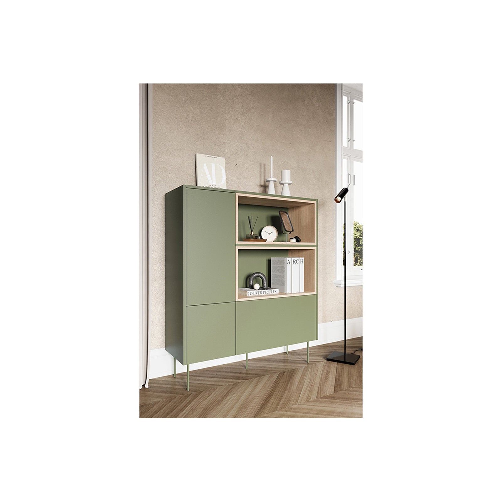 Visoka komoda Desin, Materijal: MDF