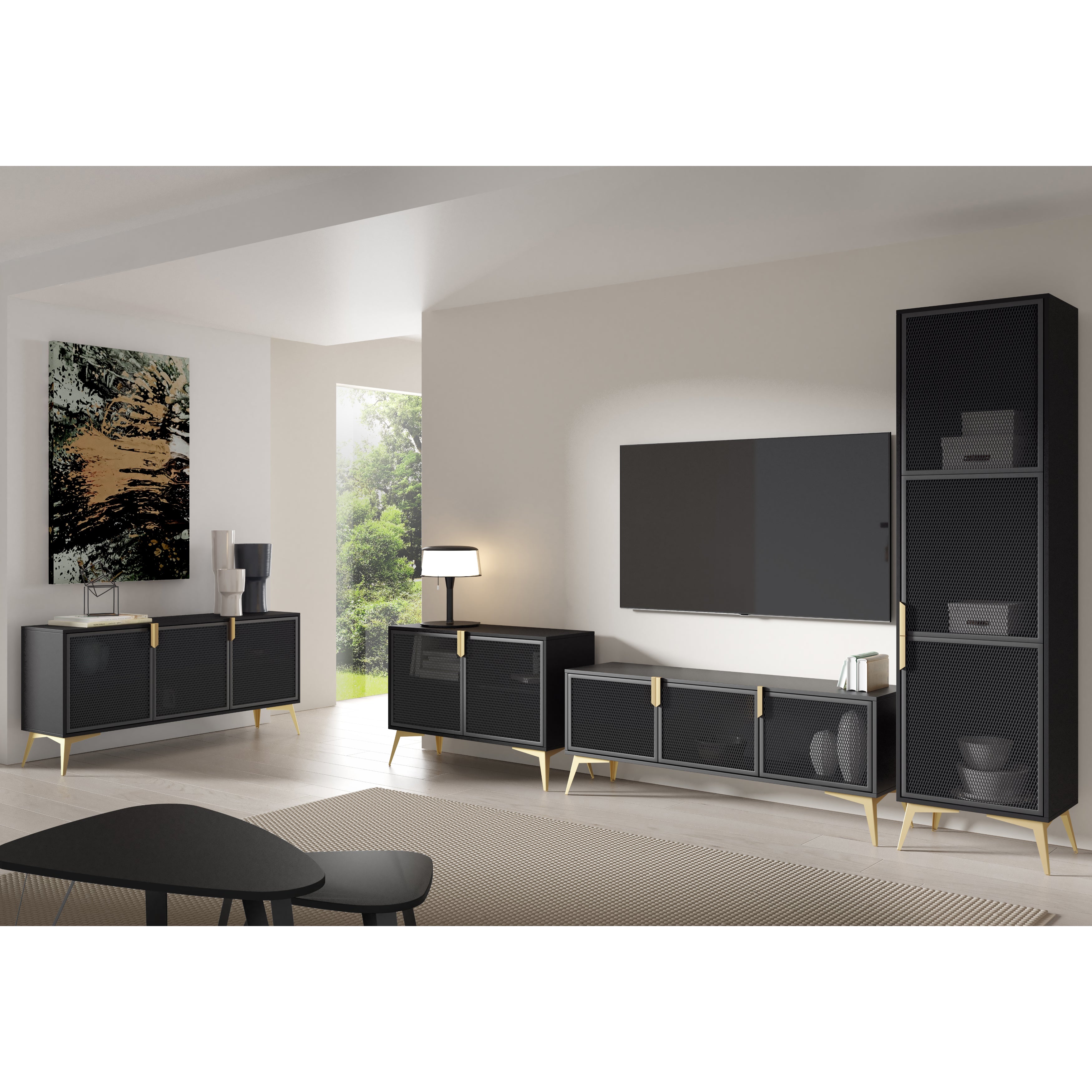 Komoda Bravio 164.5x42cm, Materijal: Laminirana ploča