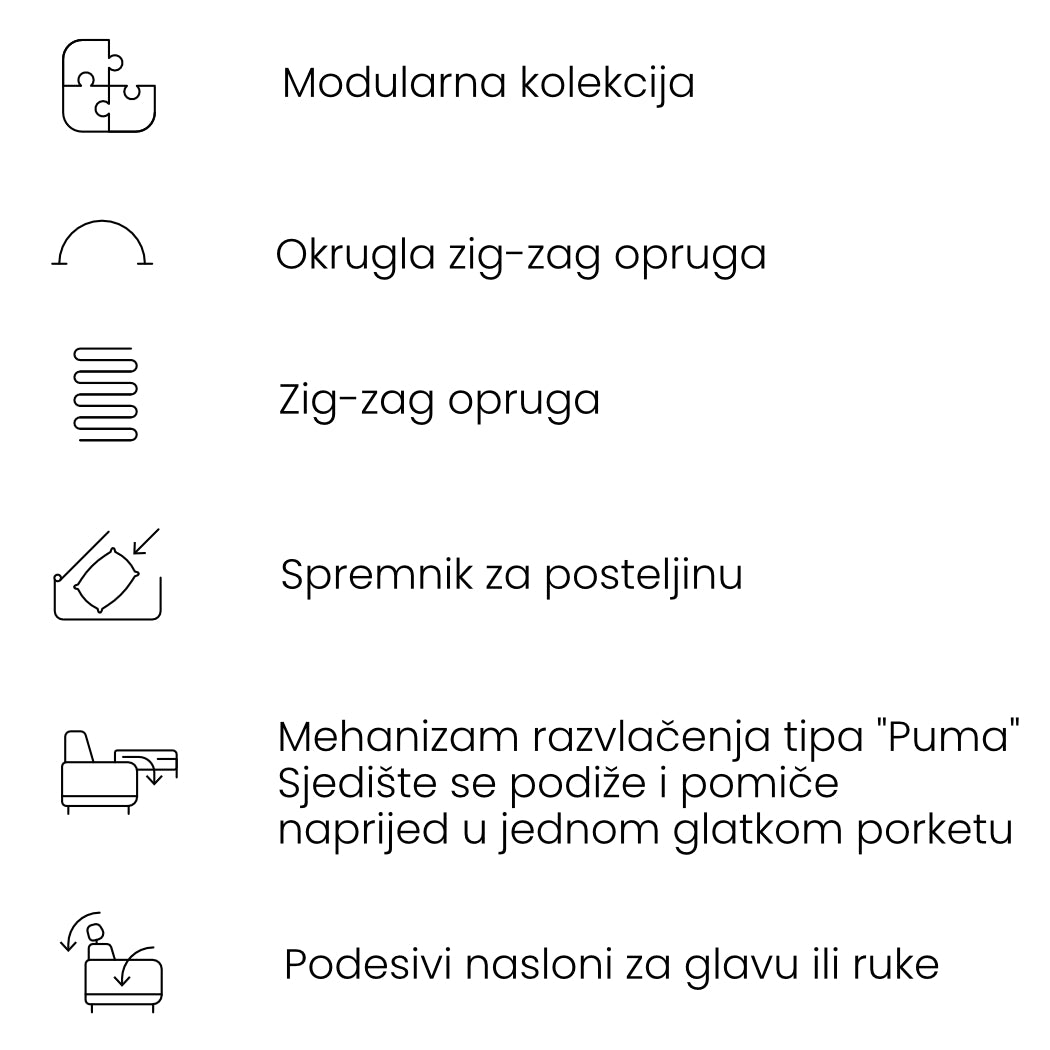 Tabure Buffalo 104x111cm, Materijal: Mogućnost izbora