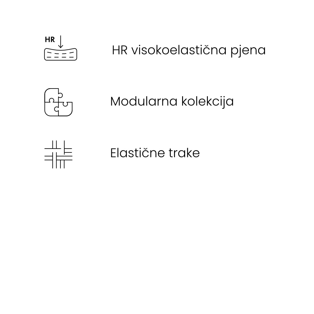 Kutna garnitura Bummel 278x175cm, Materijal: Mogućnost izbora