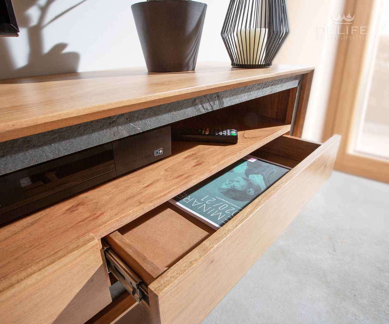 Komoda Stonegrace 240cm, Materijal: Bagrem