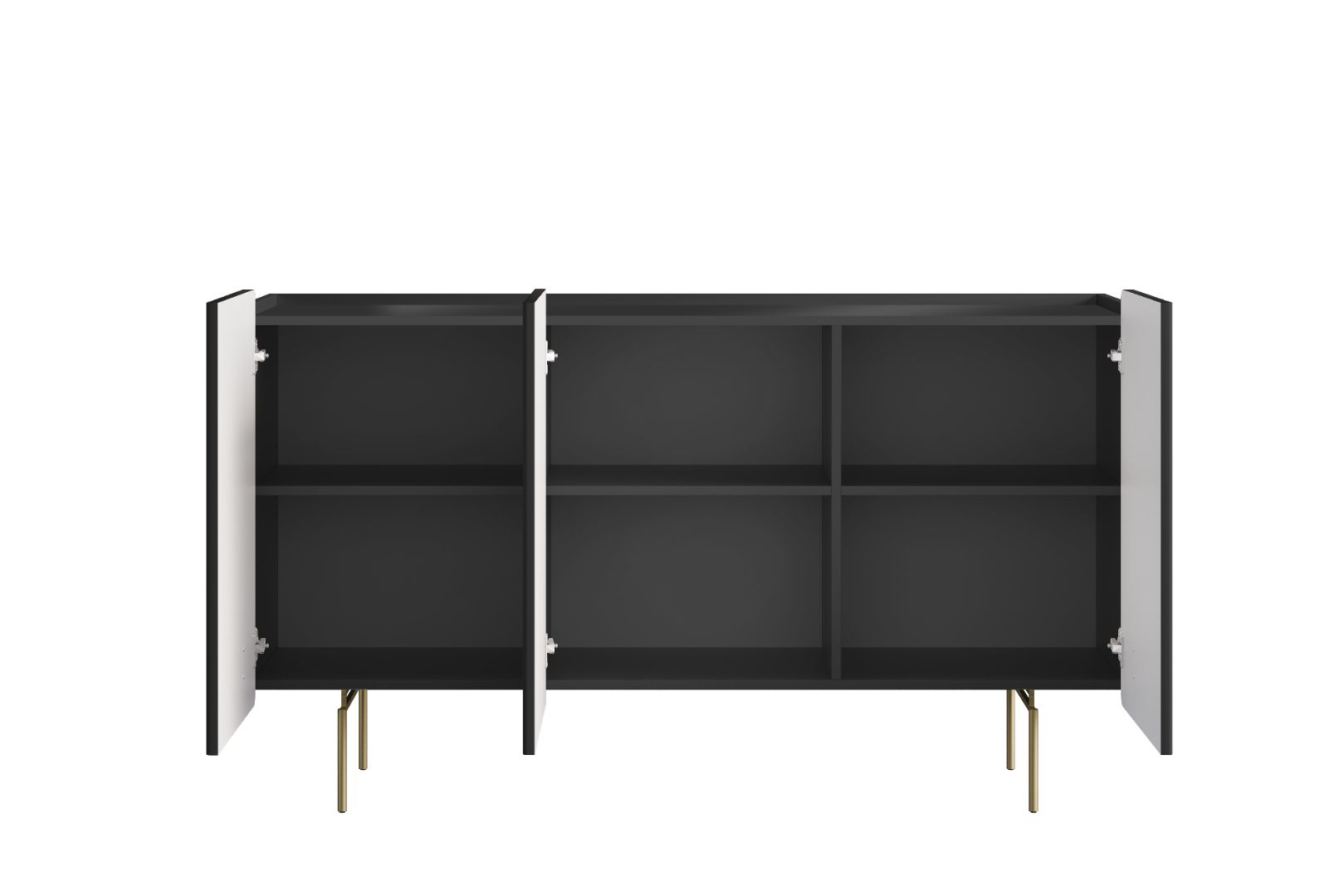 Komoda Malmi 150 cm, 3 Vrata I 3 Police, Materijal: MDF