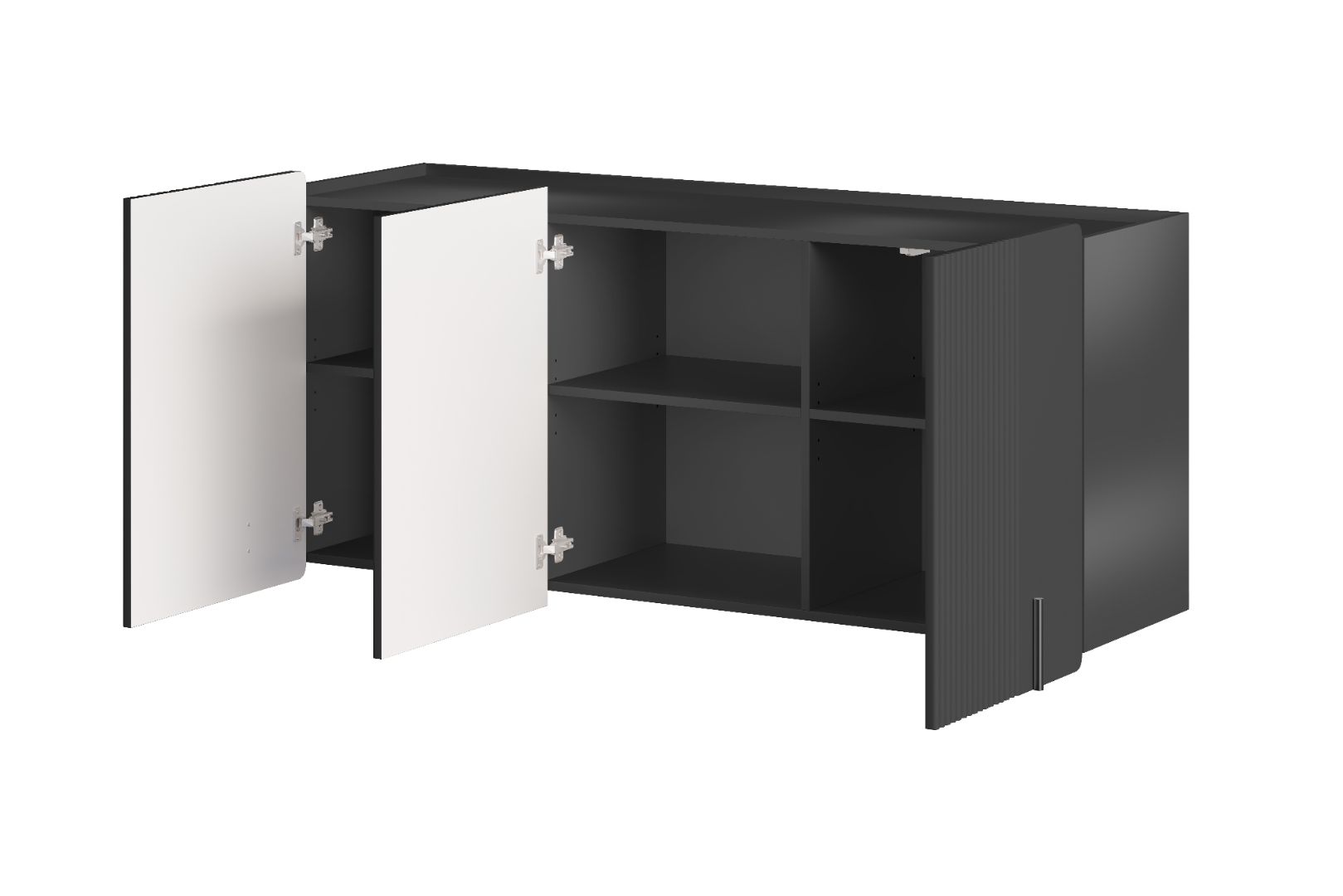 Komoda Malmi 150 cm, 3 Vrata I 3 Police, Materijal: MDF