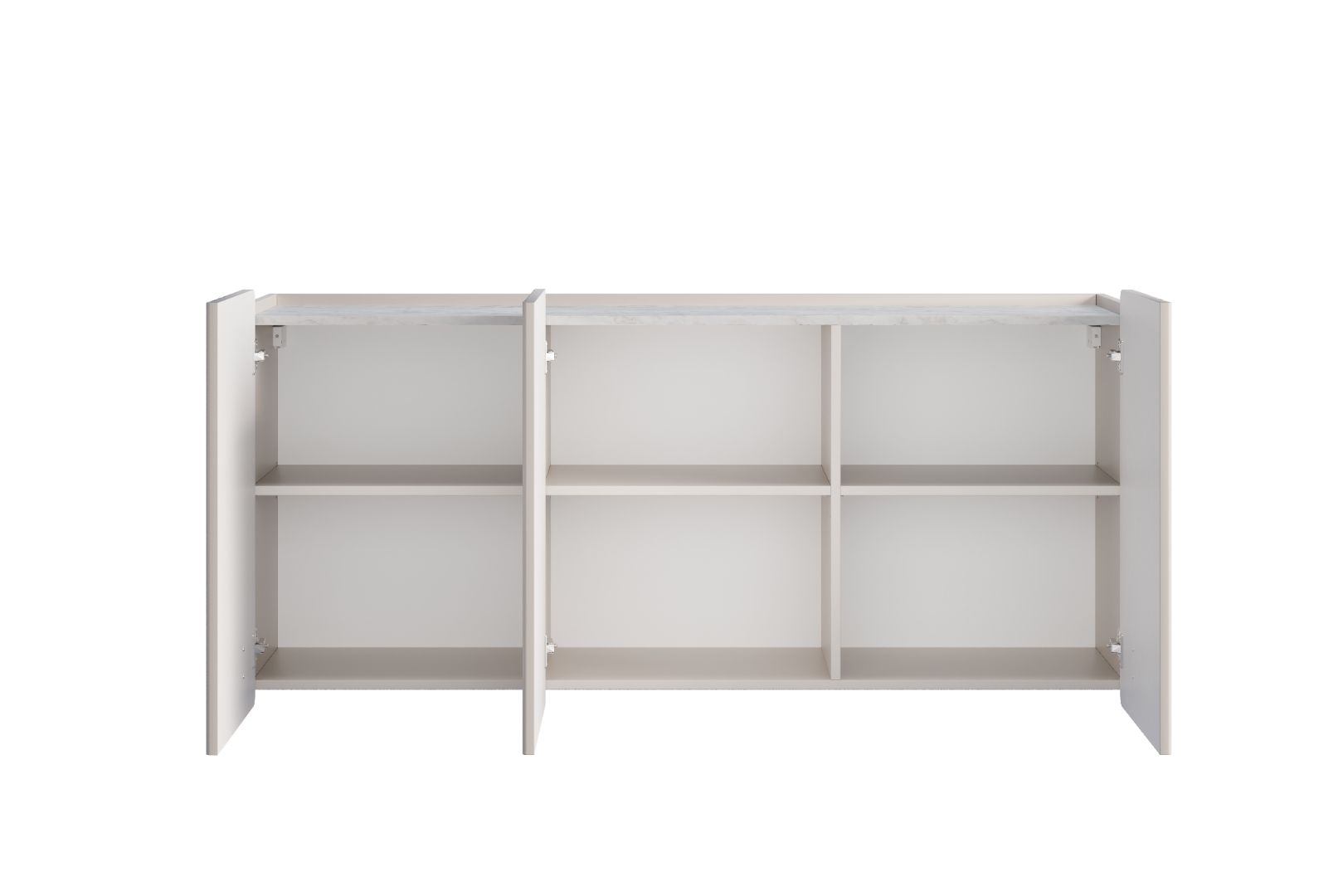 Komoda Malmi 150 cm, 3 Vrata I 3 Police, Materijal: MDF