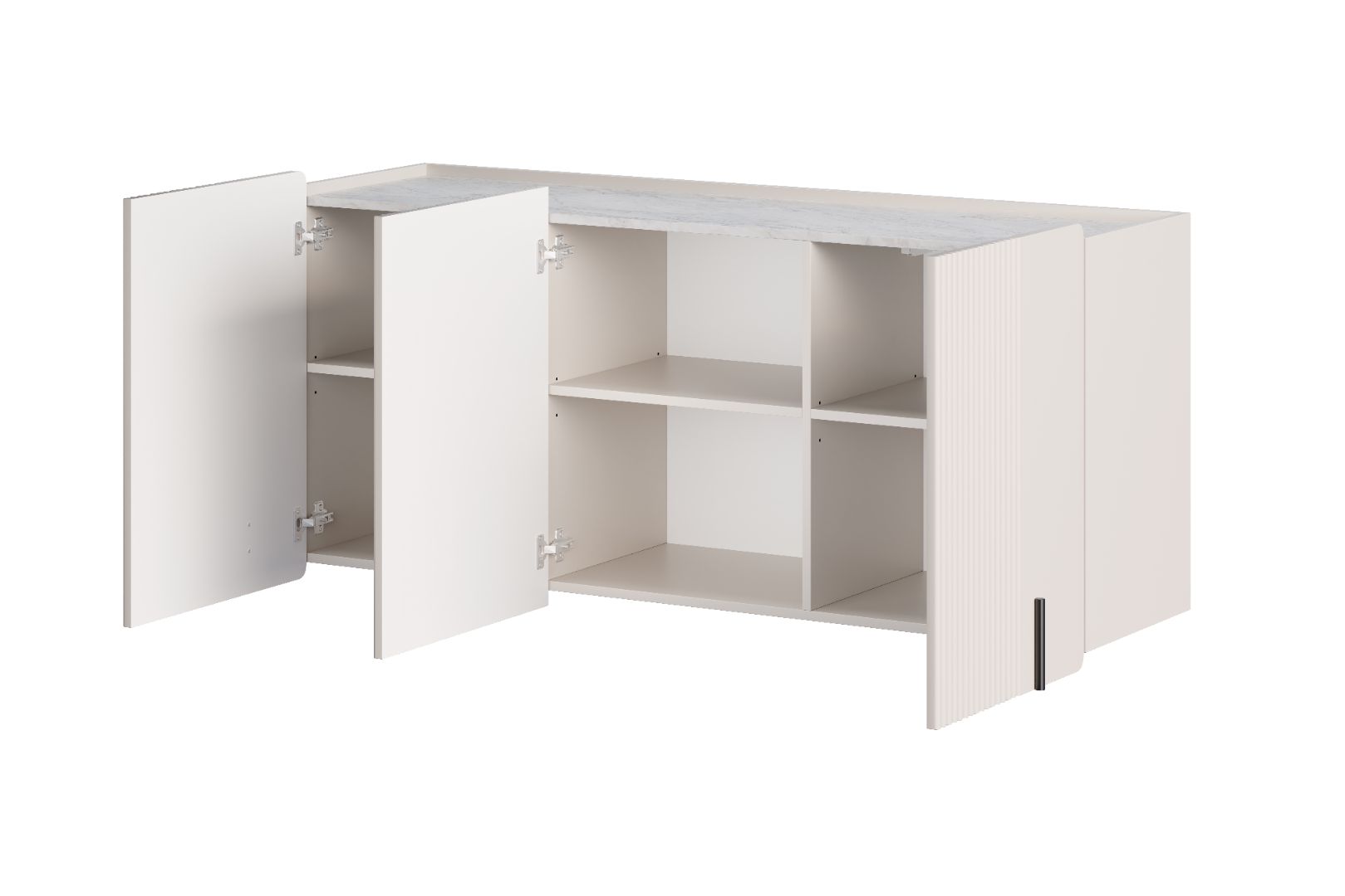 Komoda Malmi 150 cm, 3 Vrata I 3 Police, Materijal: MDF