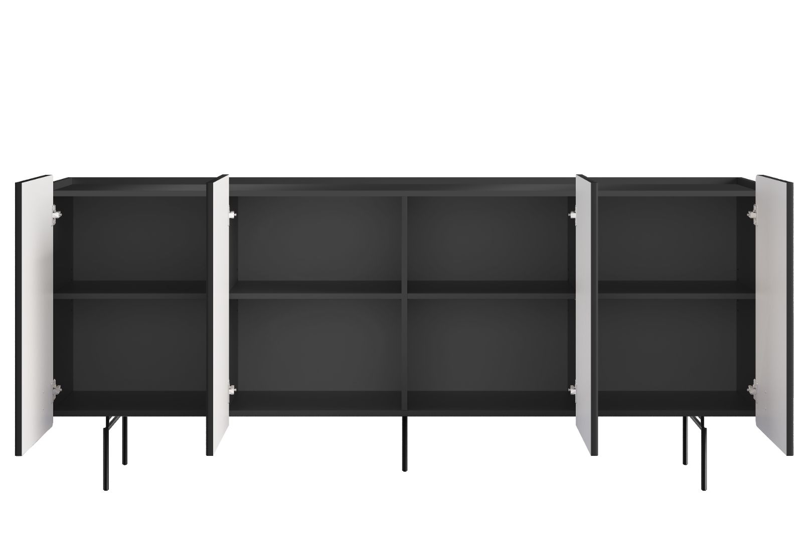 Komoda Malmi 200 cm, 4 Vrata I 4 Police, Materijal: MDF