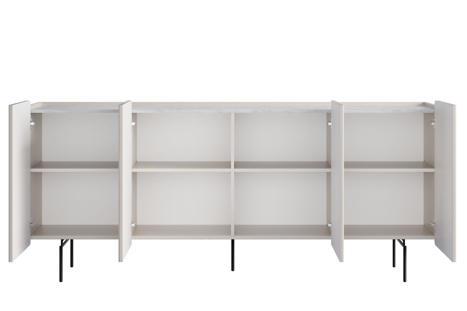 Komoda Malmi 200 cm, 4 Vrata I 4 Police, Materijal: MDF