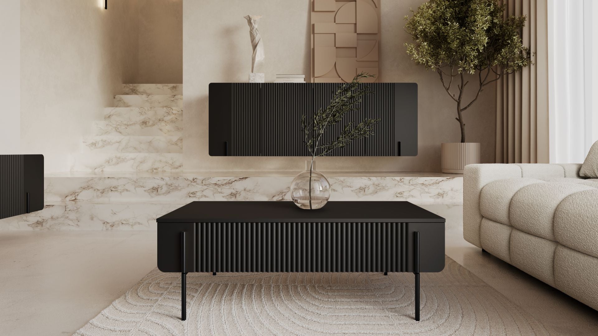 Klub stolić Malmi 100cm, Materijal: MDF