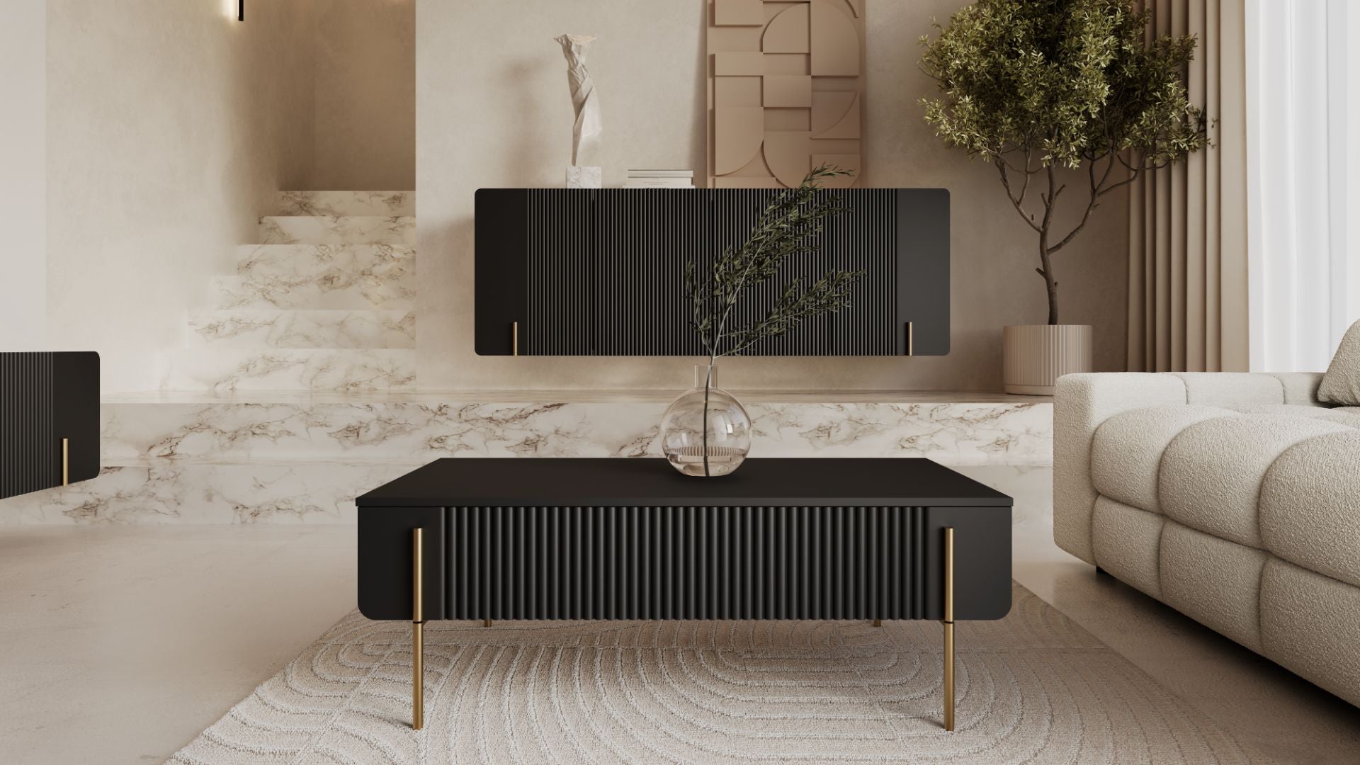 Klub stolić Malmi 100cm, Materijal: MDF