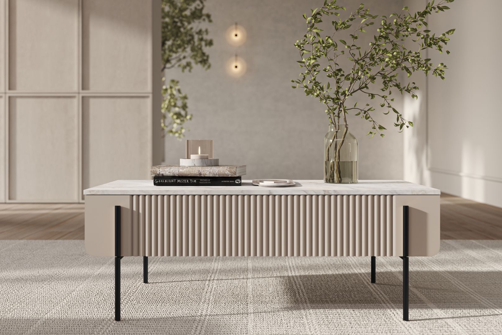 Klub stolić Malmi 100cm, Materijal: MDF