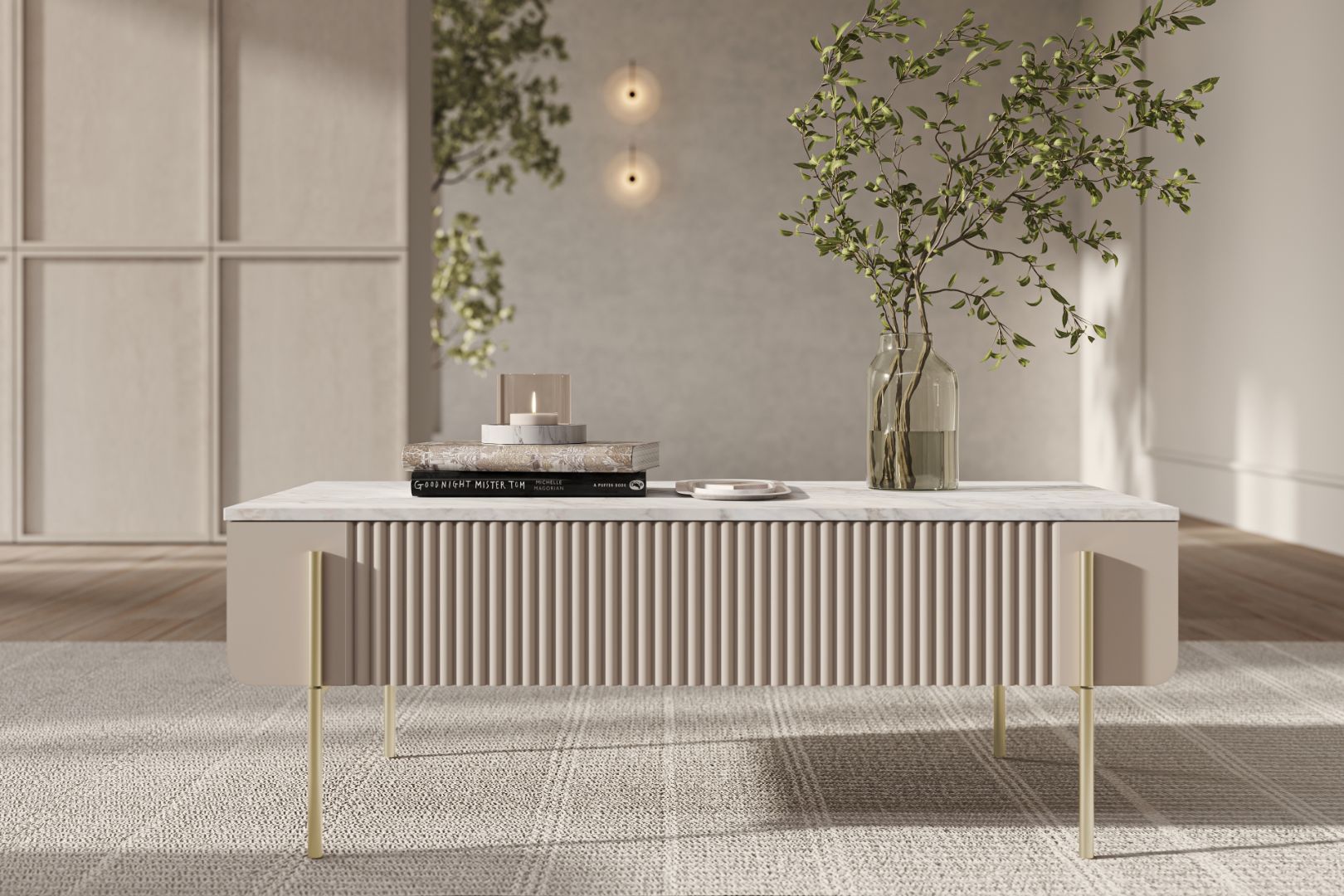 Klub stolić Malmi 100cm, Materijal: MDF