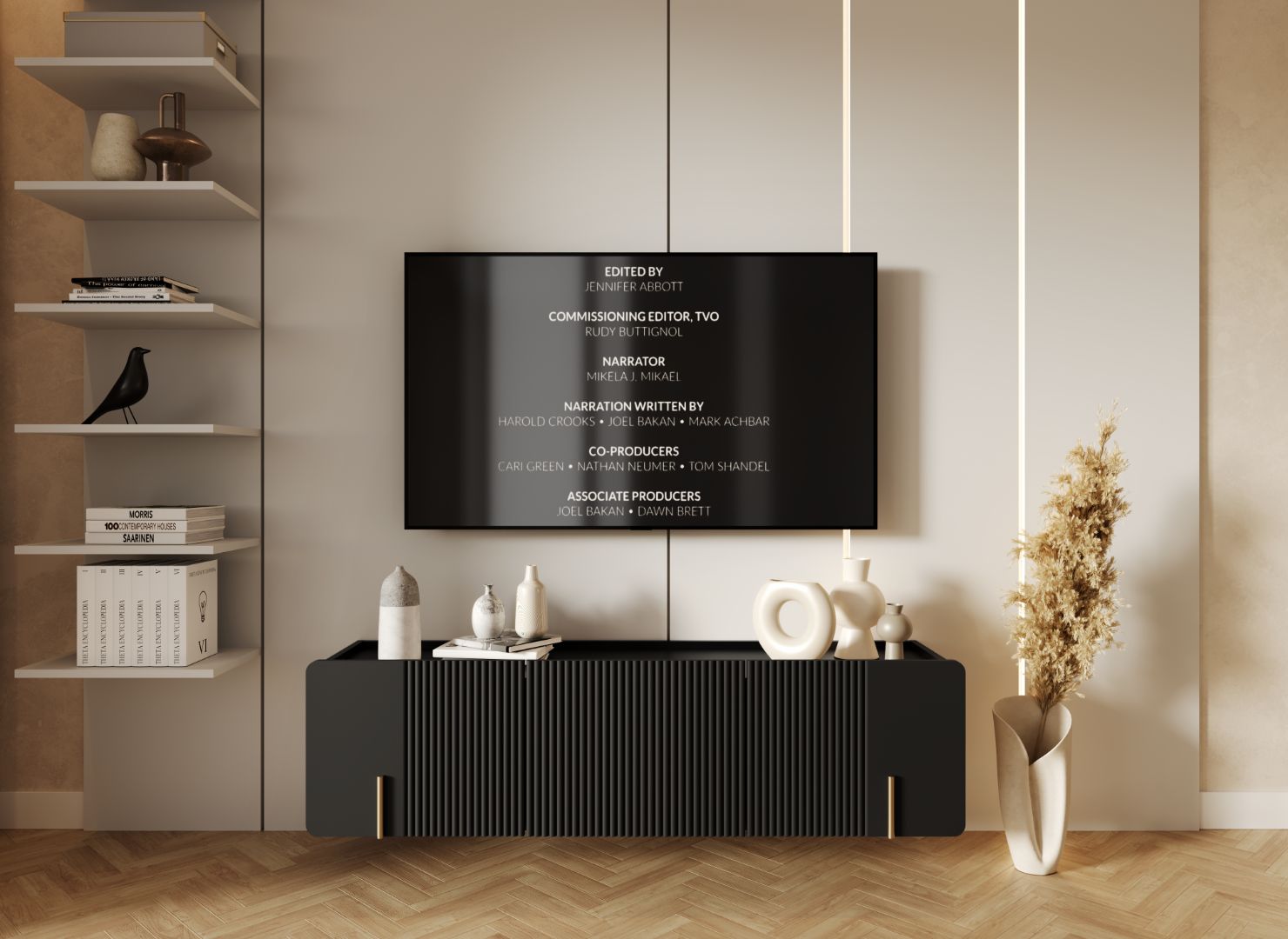 TV Komoda Malmi 150cm, 2 vrata i 1 Ladica, Materijal: MDF