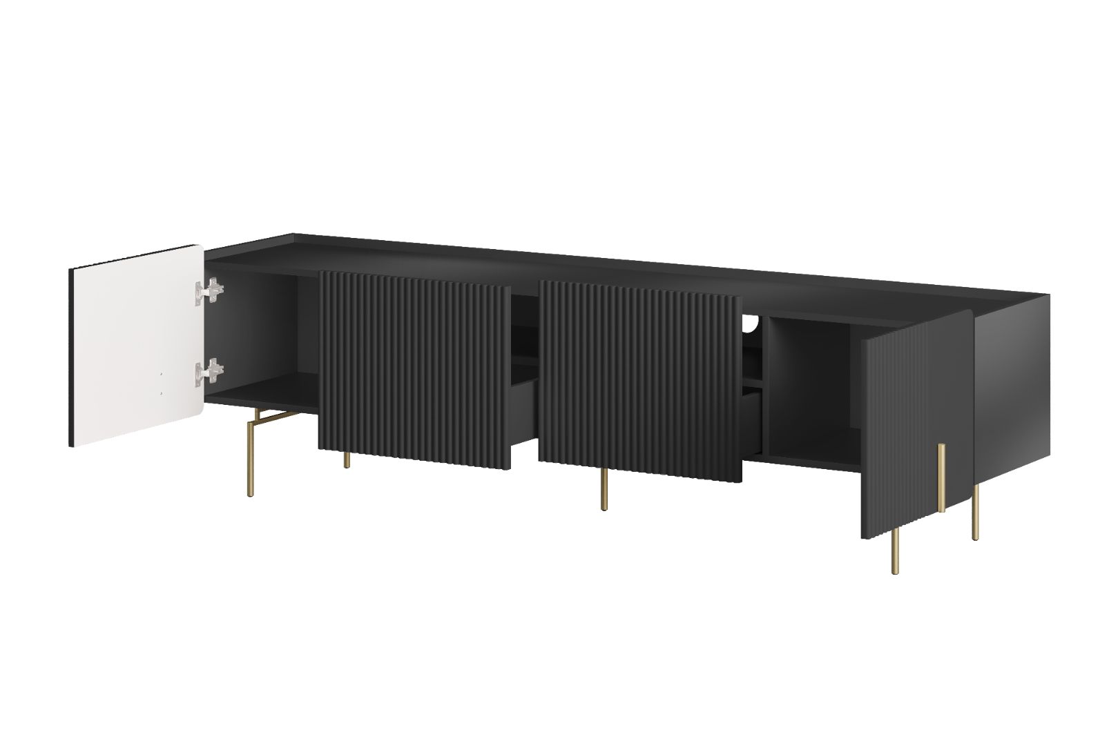 TV Komoda Malmi 200cm, 2 vrata i 2 Ladice, Materijal: MDF