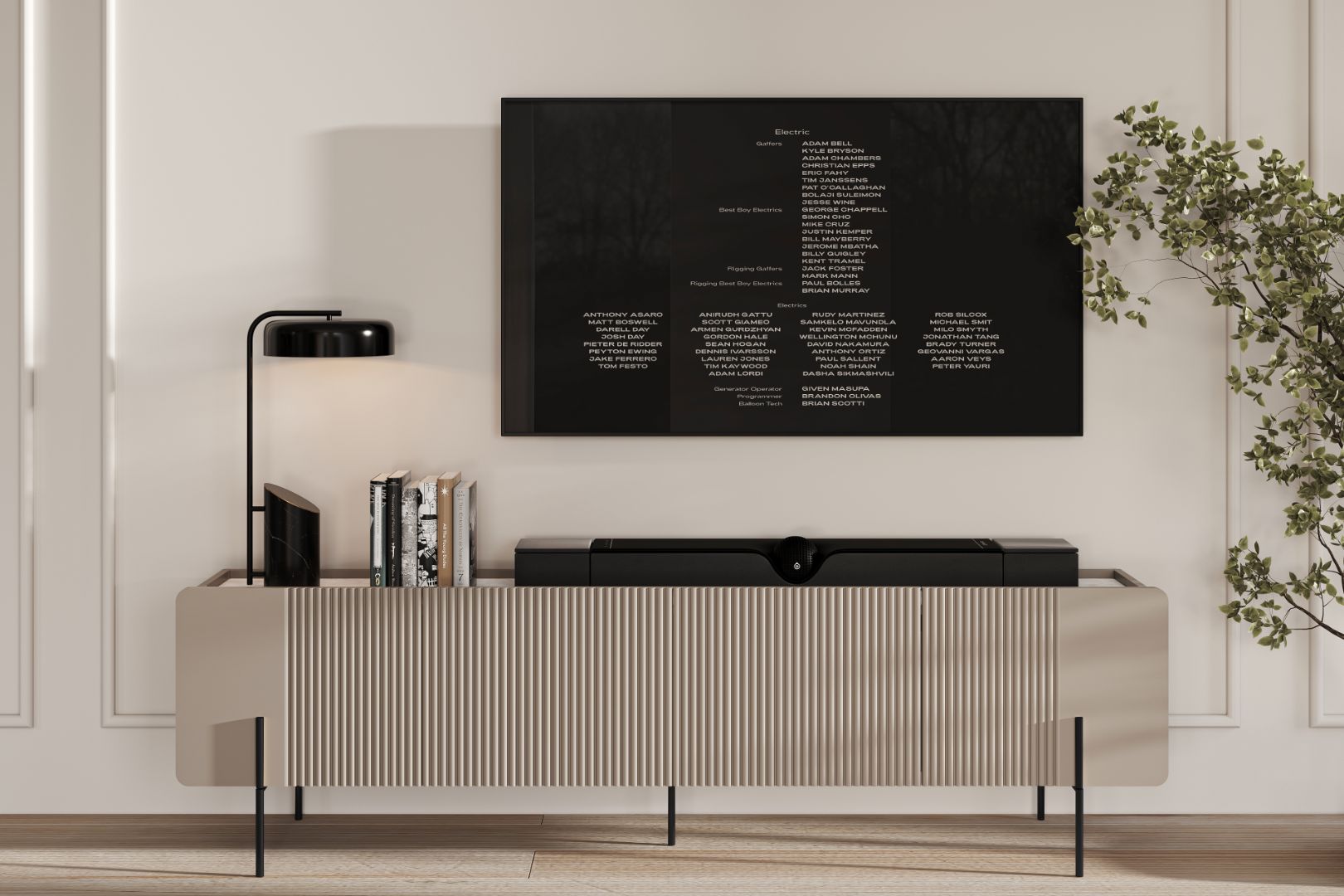 TV Komoda Malmi 200cm, 2 vrata i 2 Ladice, Materijal: MDF