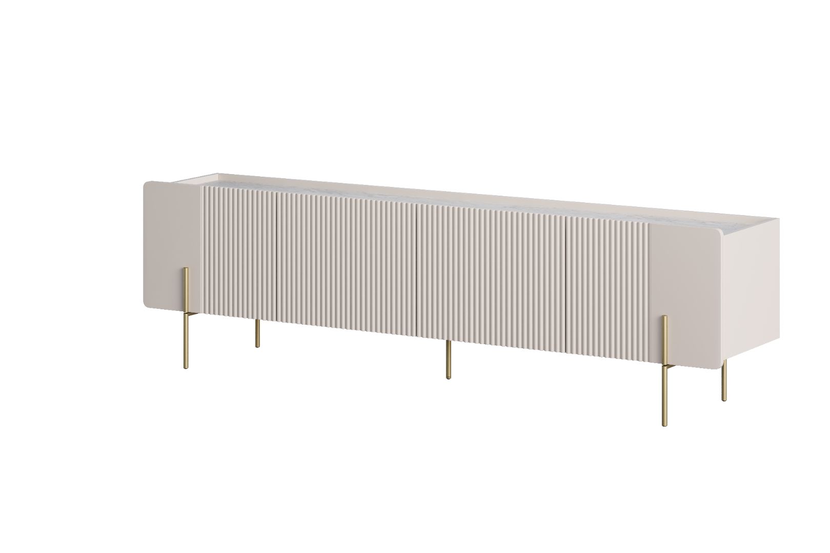 TV Komoda Malmi 200cm, 2 vrata i 2 Ladice, Materijal: MDF