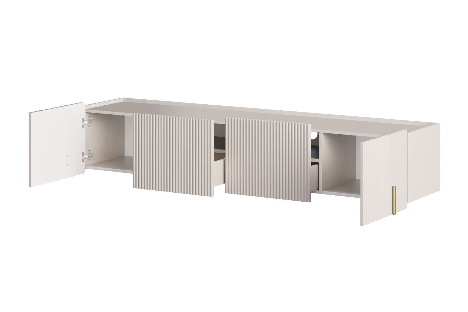 TV Komoda Malmi 200cm, 2 vrata i 2 Ladice, Materijal: MDF