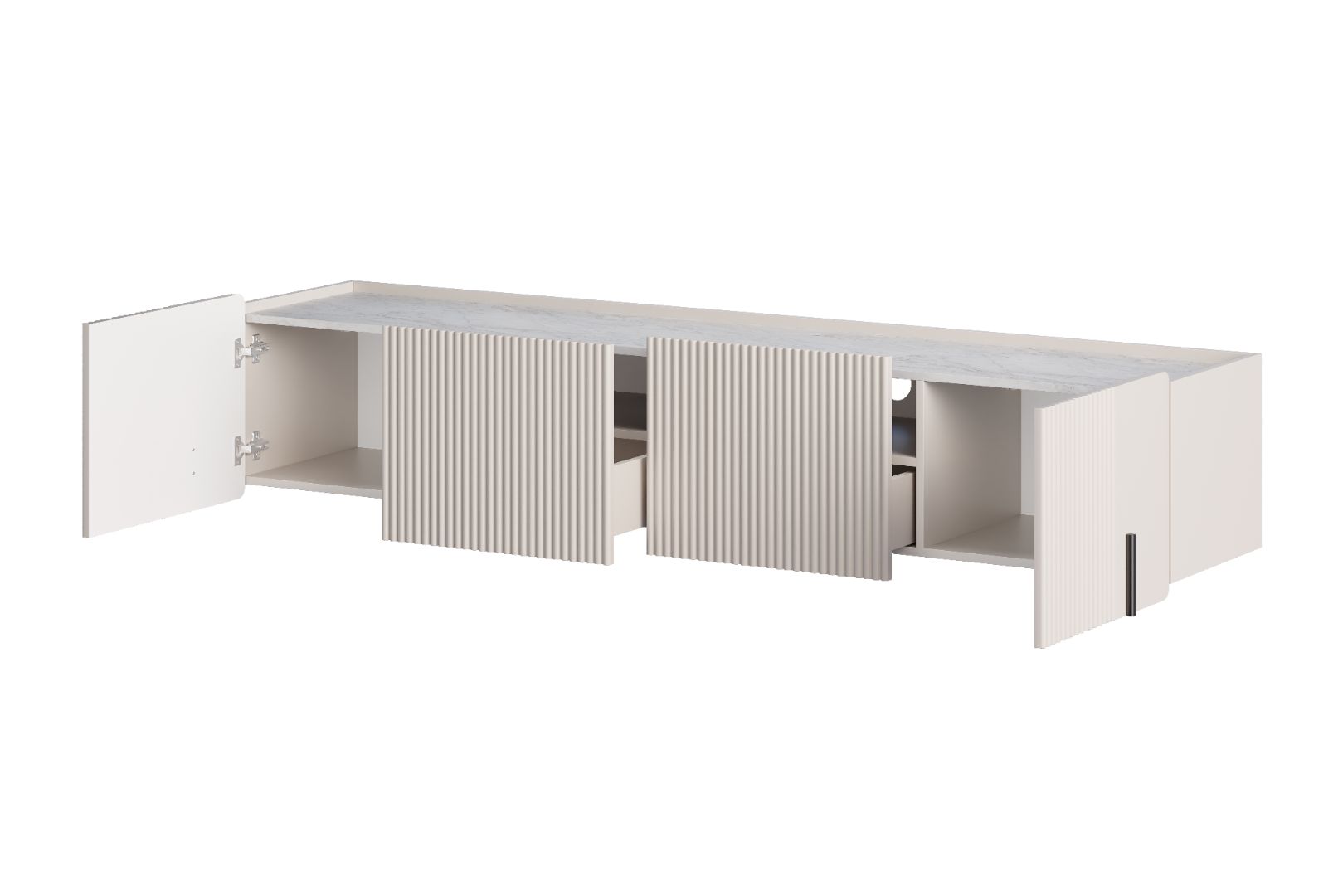 TV Komoda Malmi 200cm, 2 vrata i 2 Ladice, Materijal: MDF