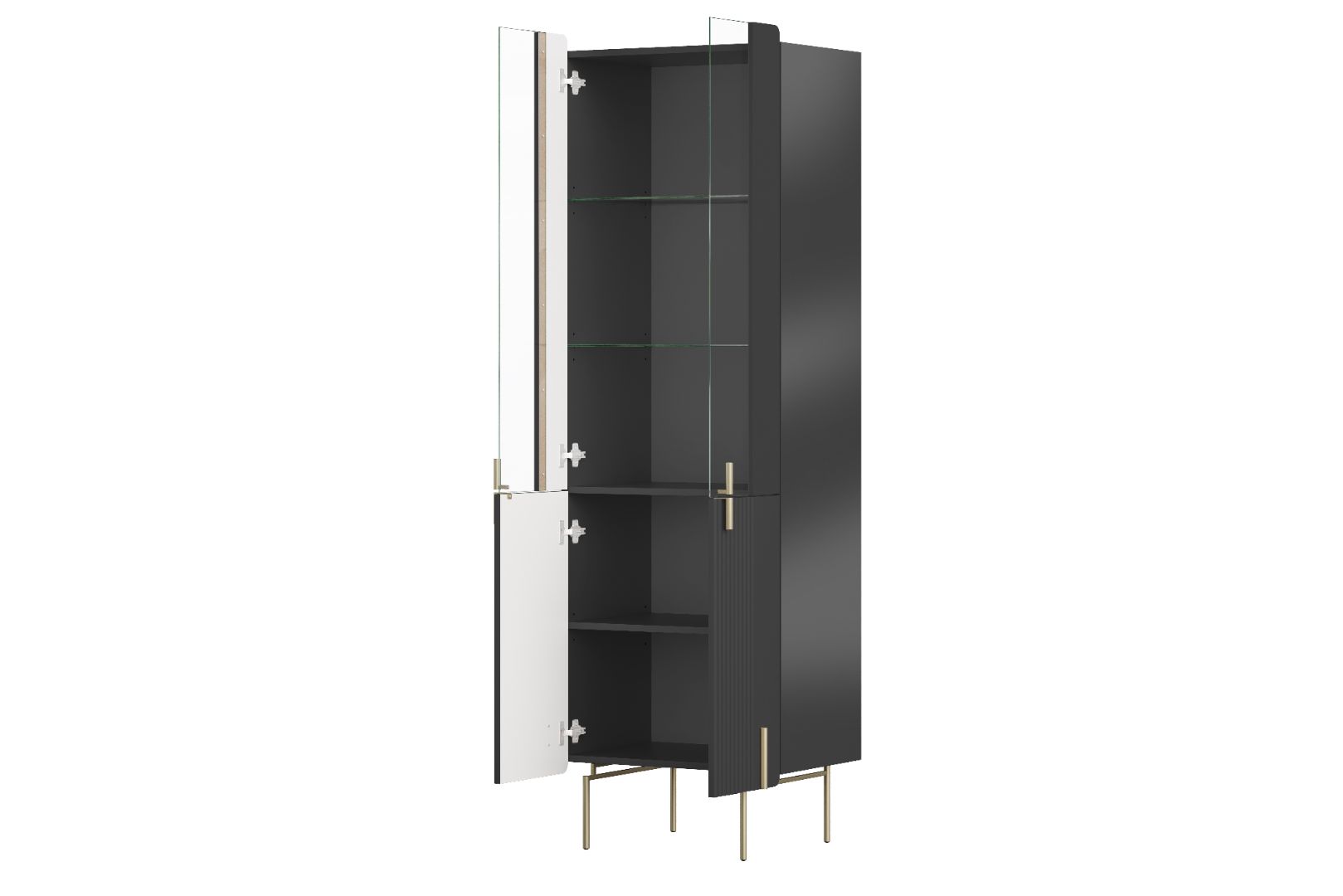 Vitrina Malmi 190cm, Materijal: MDF, Melaminska ploča