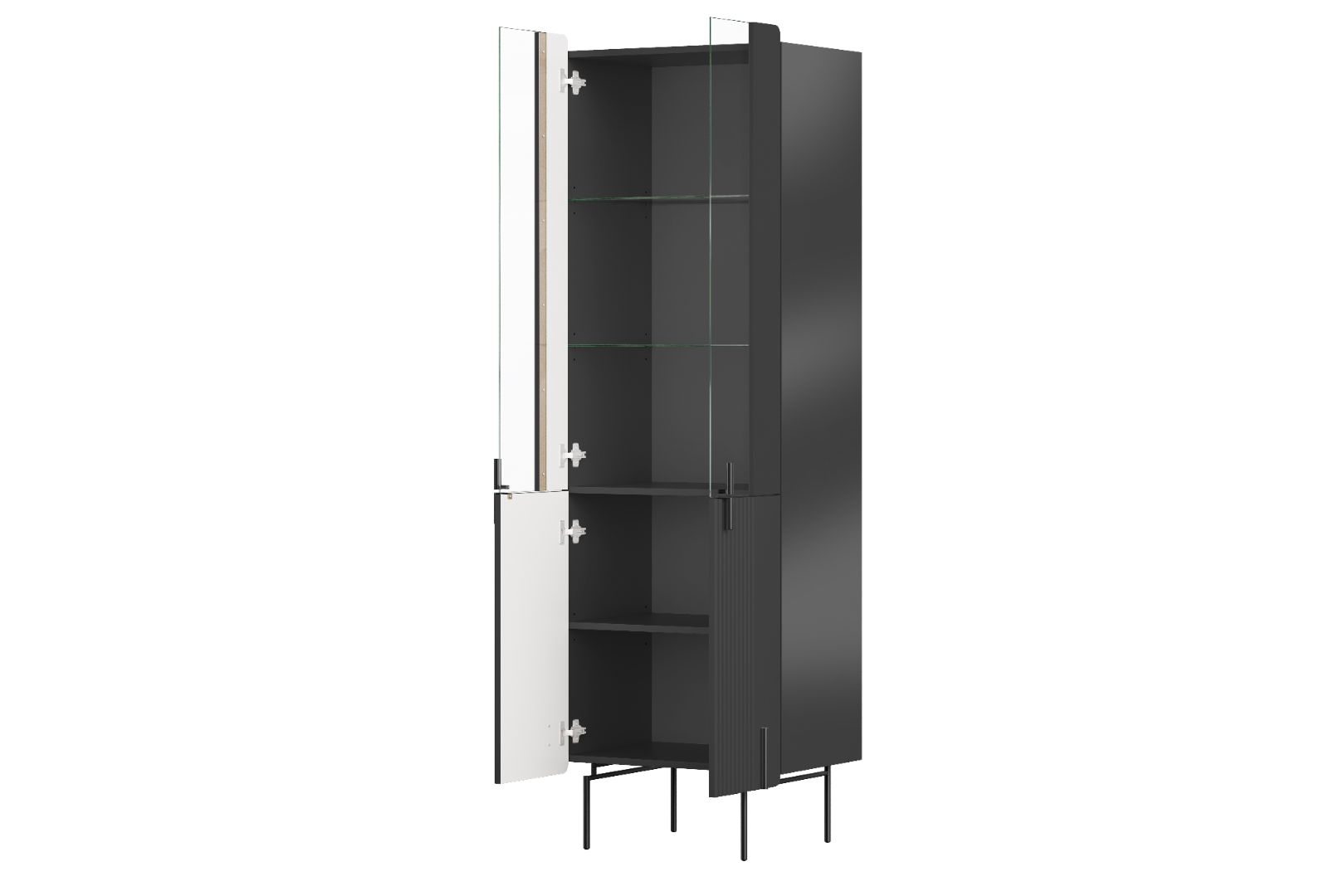 Vitrina Malmi 190cm, Materijal: MDF, Melaminska ploča