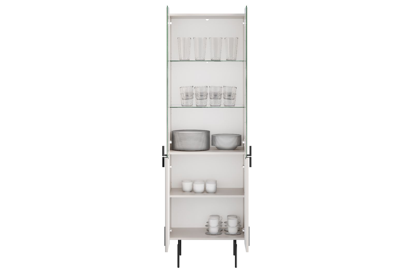 Vitrina Malmi 190cm, Materijal: MDF, Melaminska ploča