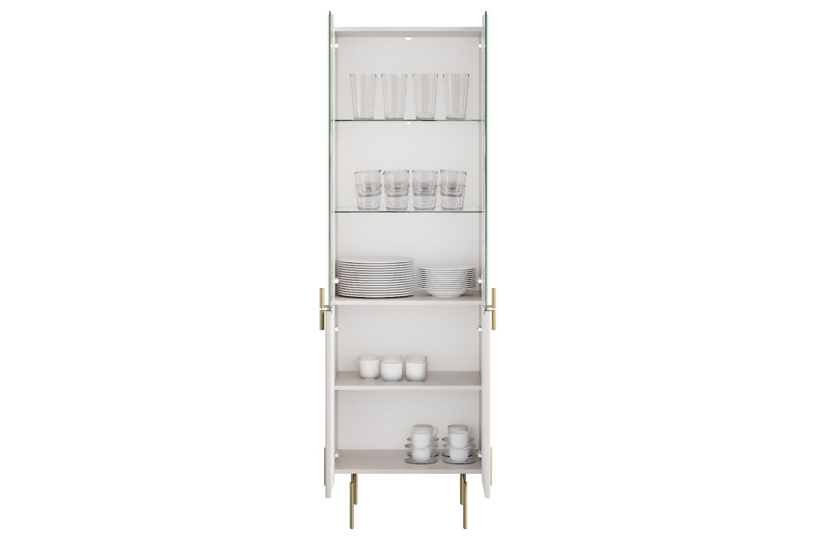 Vitrina Malmi 190cm, Materijal: MDF, Melaminska ploča