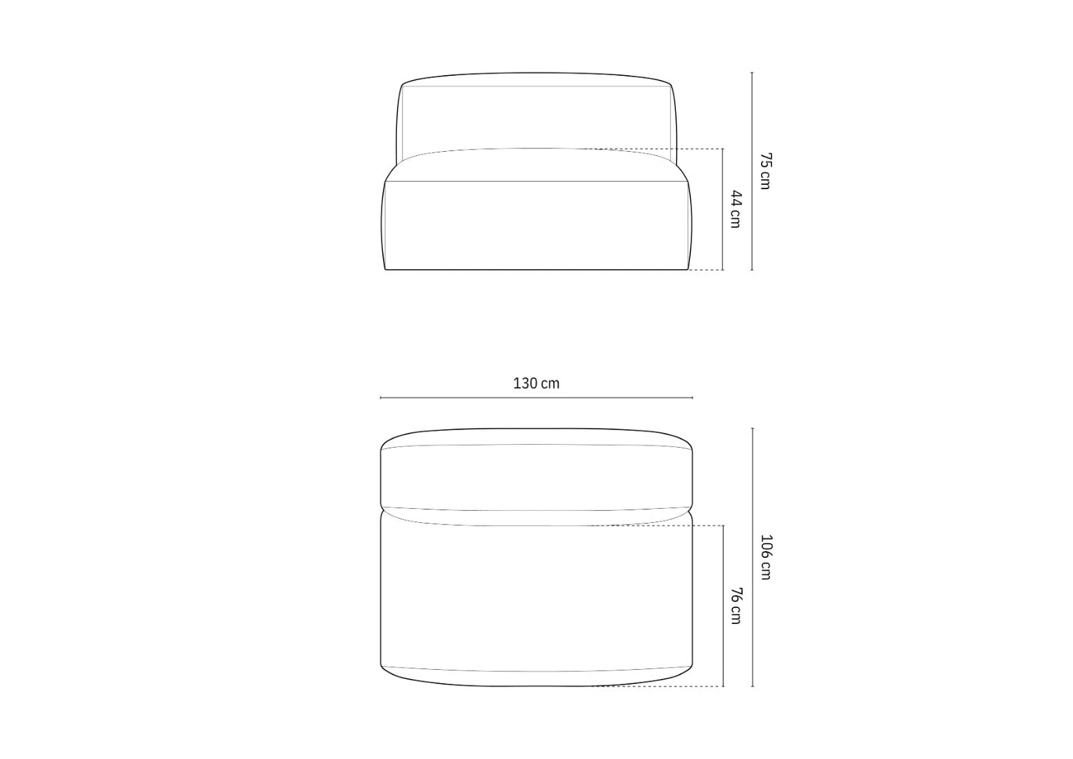 Modul Martina, 130x106cm, Materijal: Rebrasta tkanina