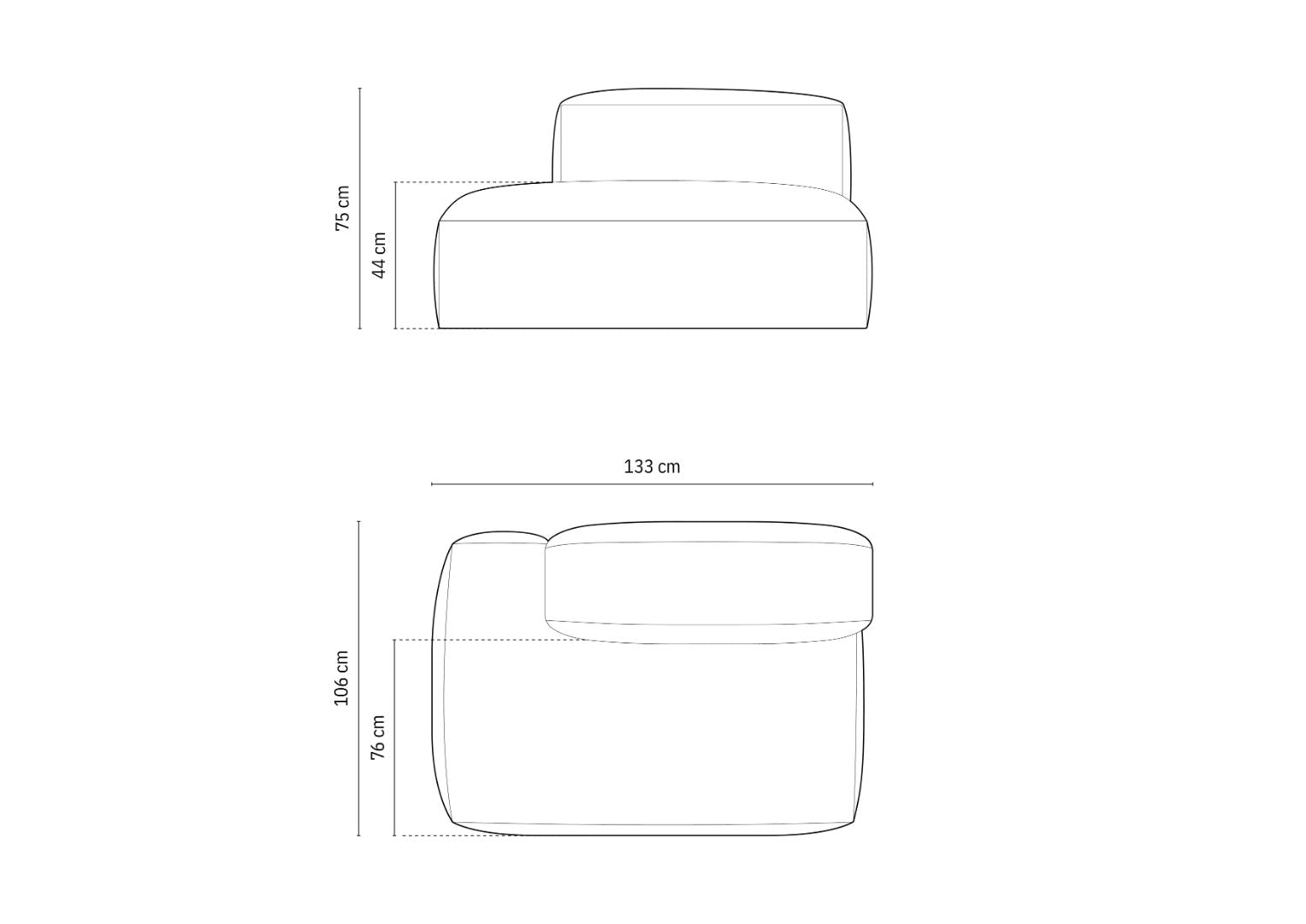 Modul Martina, 133x106cm, Materijal: Rebrasta tkanina