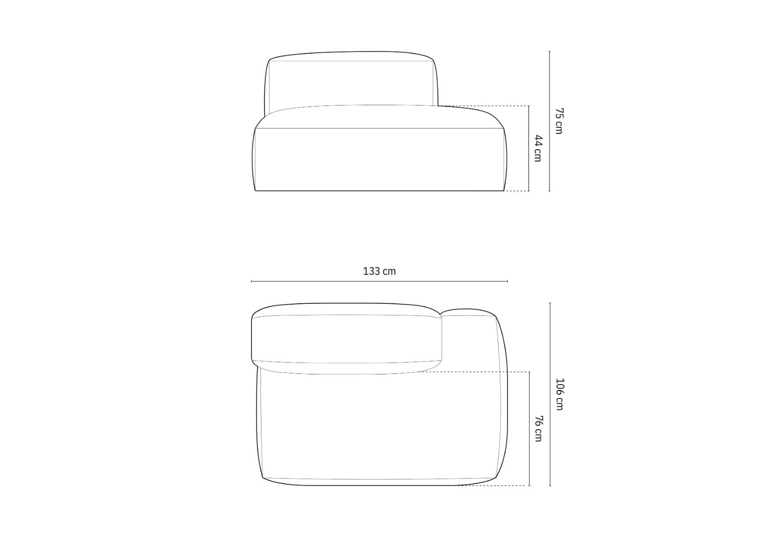 Modul Martina, 133x106cm, Materijal: Rebrasta tkanina